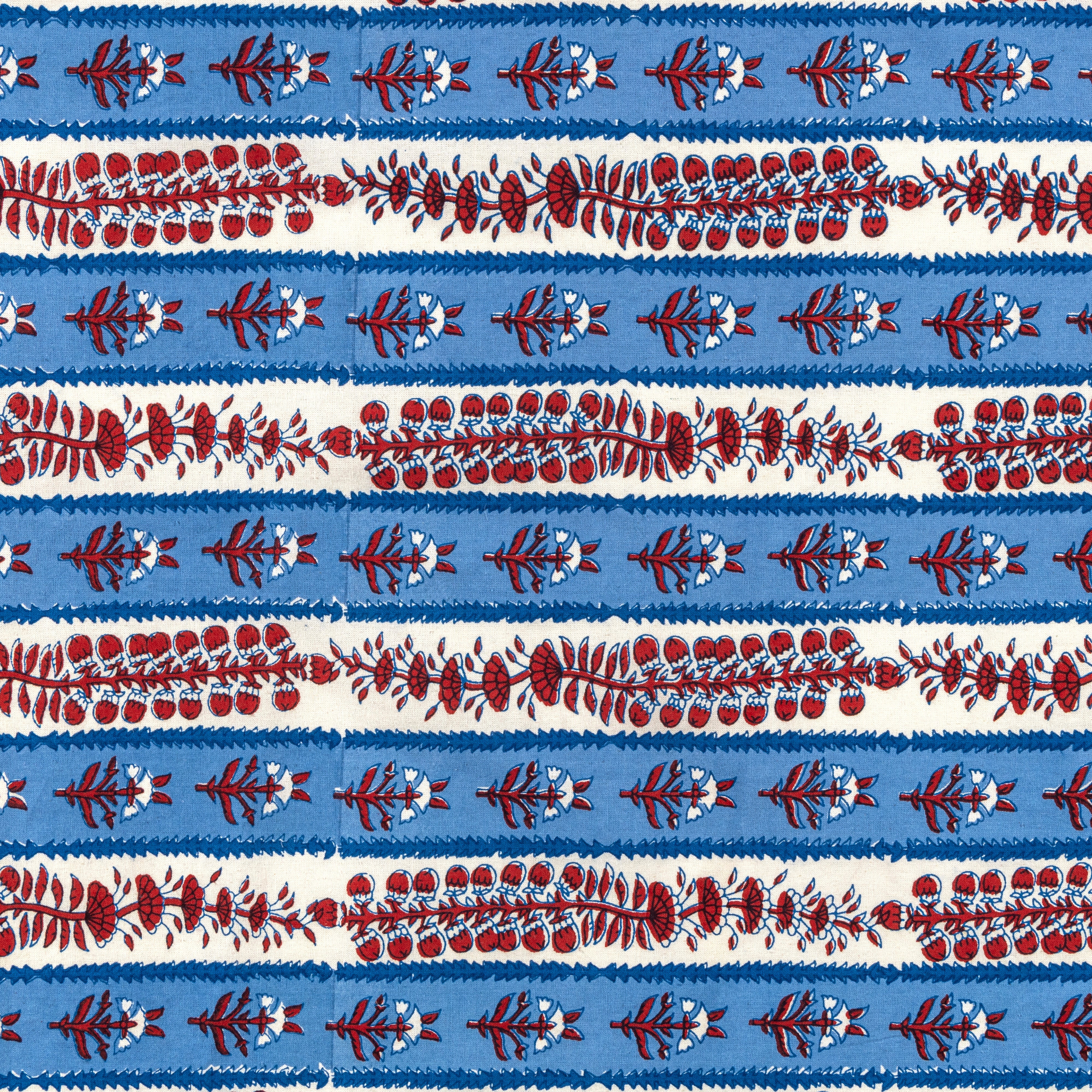 couleur-nature-avignon-nappe-coton-rouge-bleu-botanique image 7
