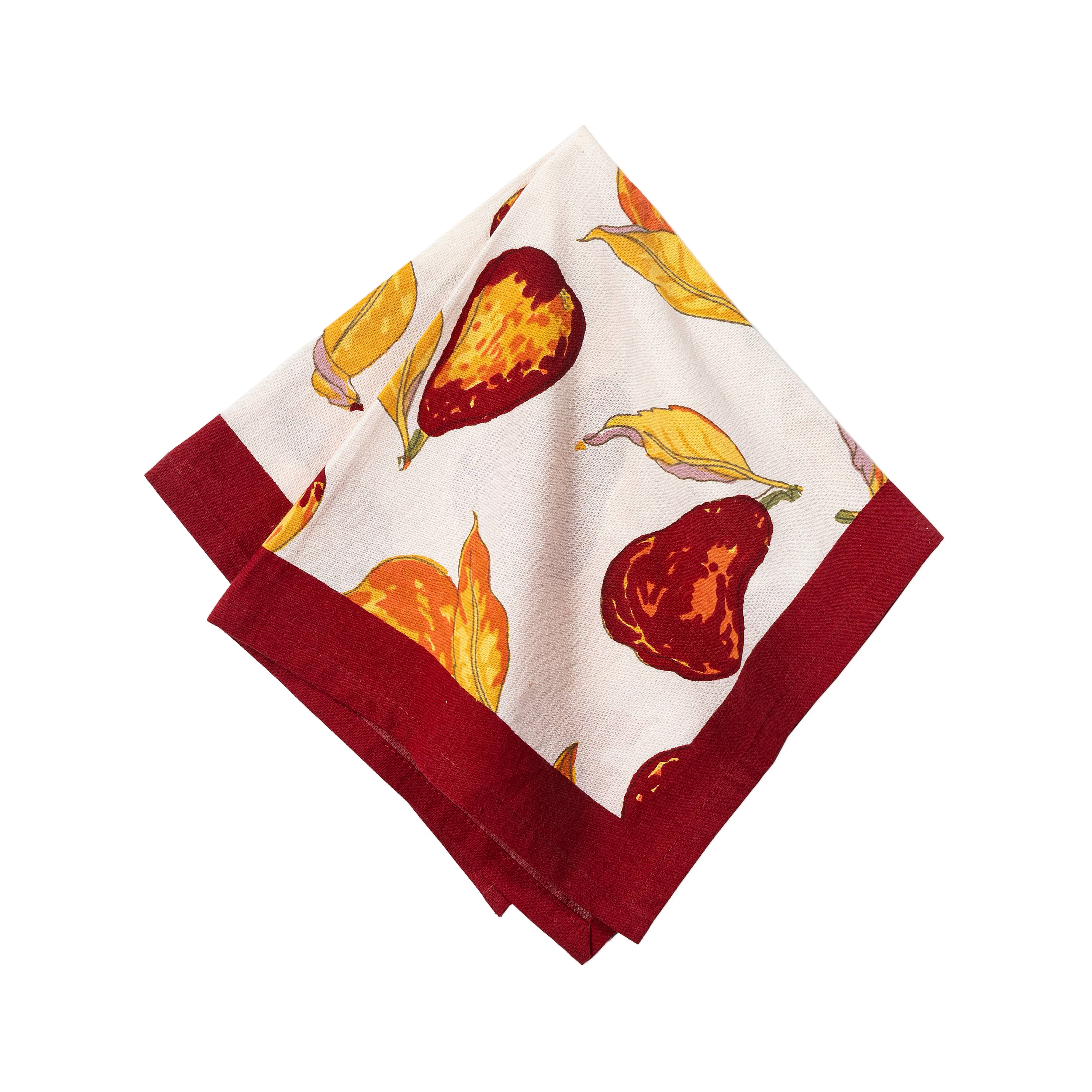 couleur-nature-orchard-pear-nappe-rectangulaire-71x106-bordeaux image 6