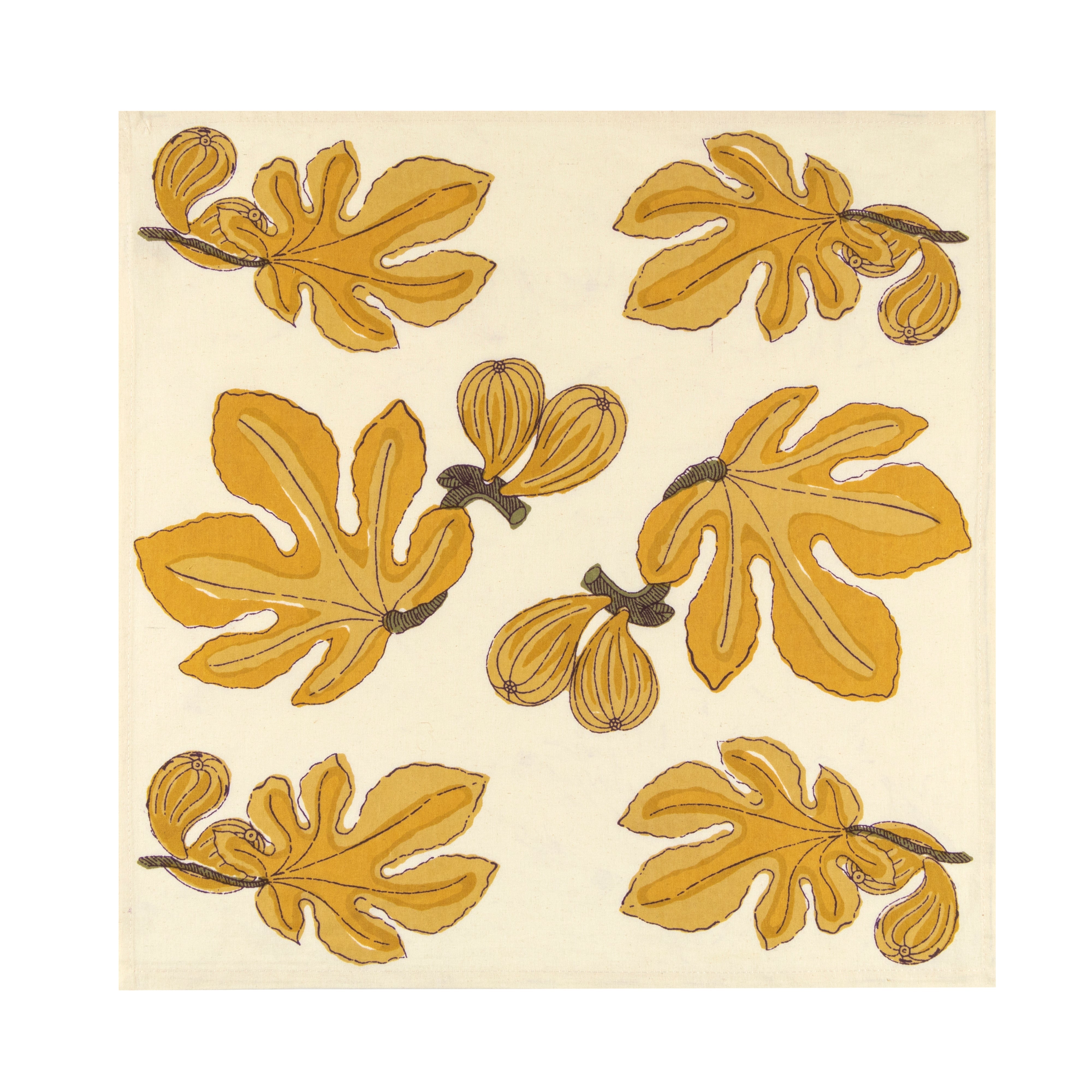 couleur-nature-fig-citrine-serviettes-coton-lot-6-ivoire image 7