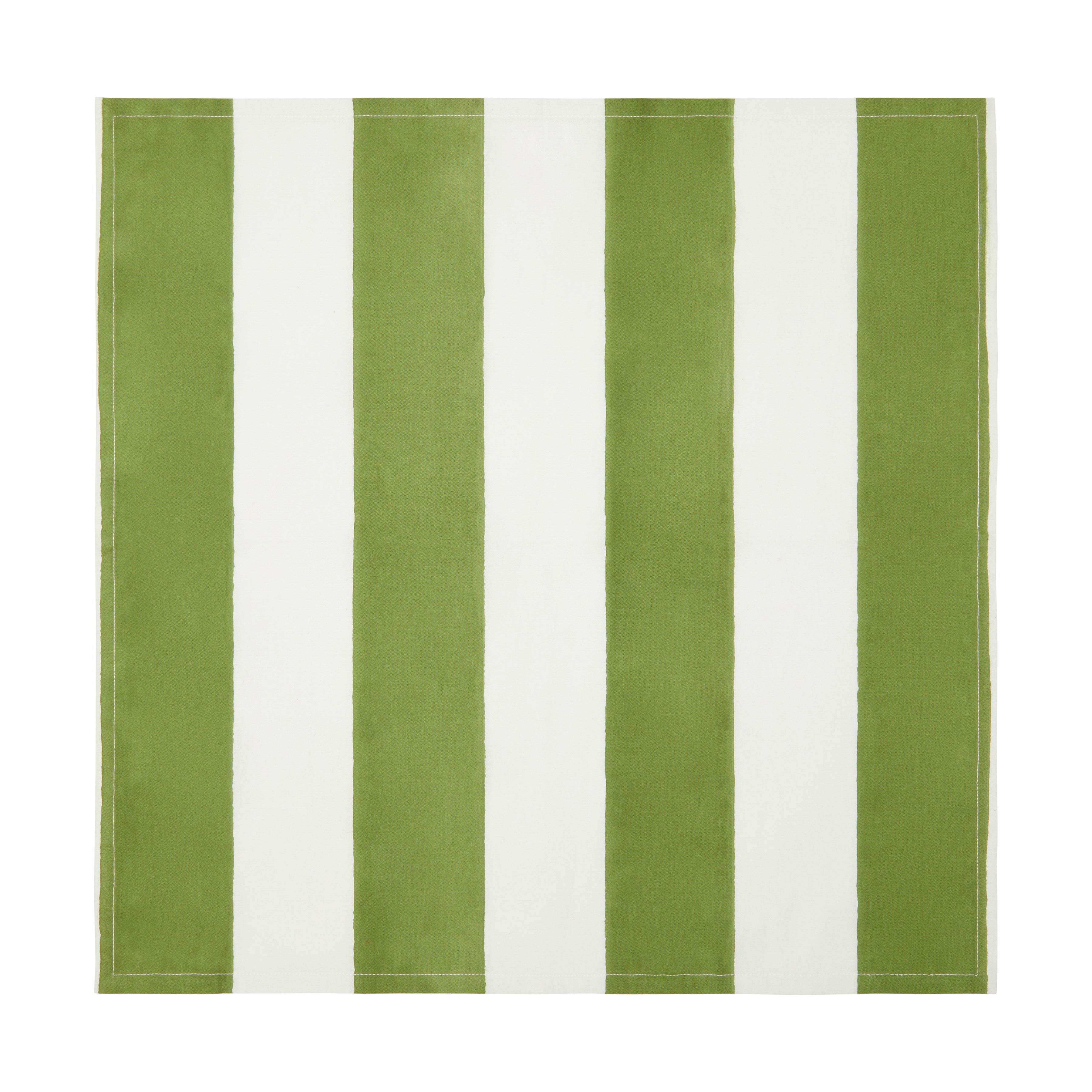 couleur-nature-st-tropez-serviettes-vert-lot-6-rayures image 6