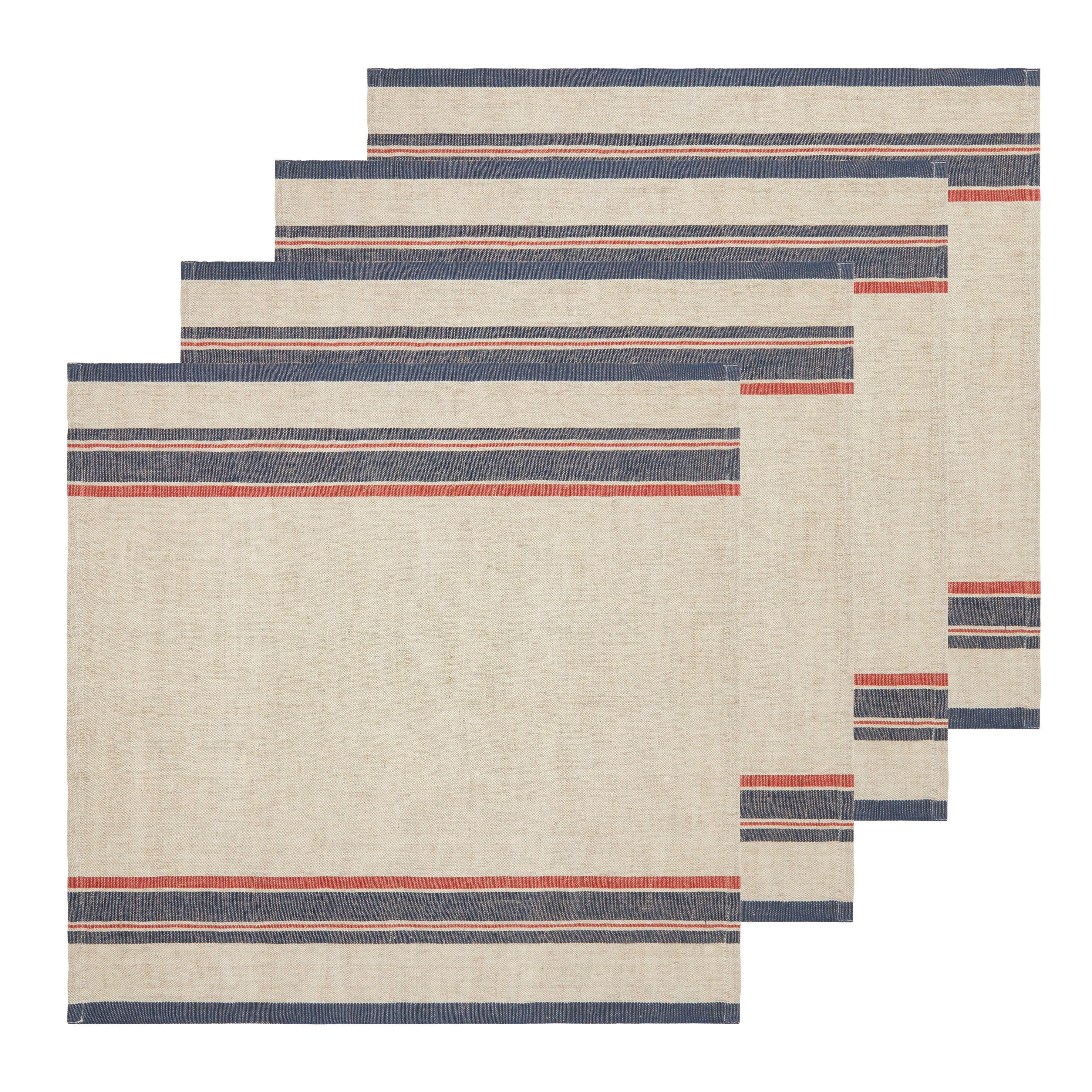 couleur-nature-antibes-serviettes-tissu-naturel-rouge-lot-4 image 2