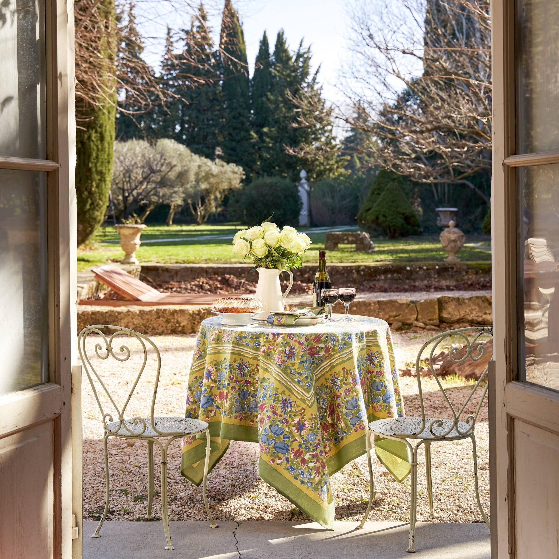 couleur-nature-jardin-nappe-71x106-bleu-vert-rectangle image 4
