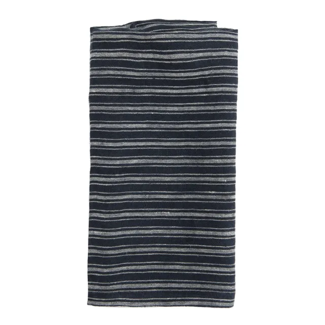 couleur-nature-boat-stripe-torchons-cuisine-lin-indigo-lot-2 image 1