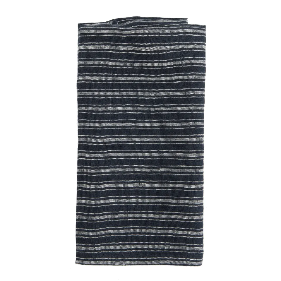 couleur-nature-boat-stripe-torchons-cuisine-lin-indigo-lot-2 image 1