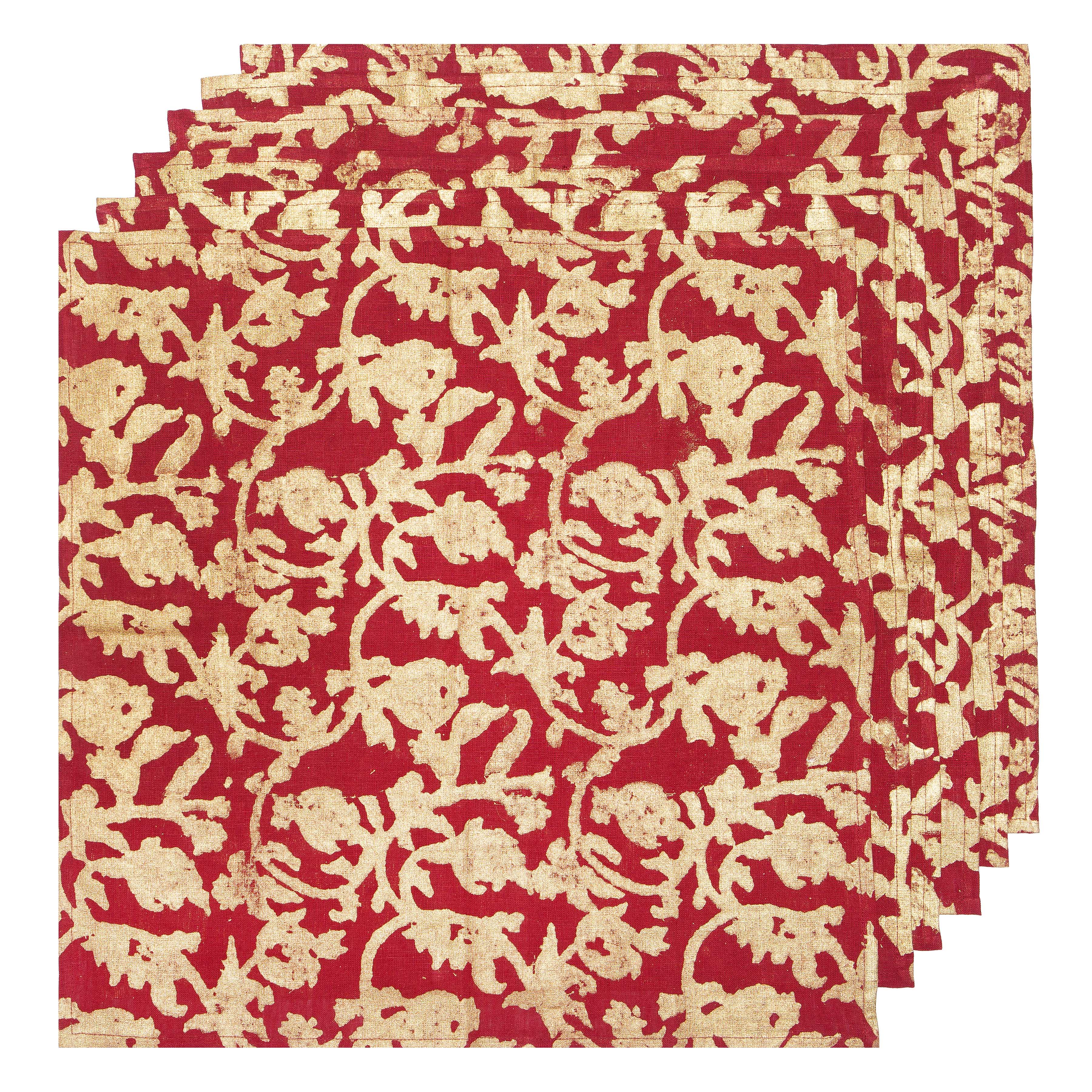 couleur-nature-saint-r-my-serviettes-lin-or-rouge-lot-de-6 image 6