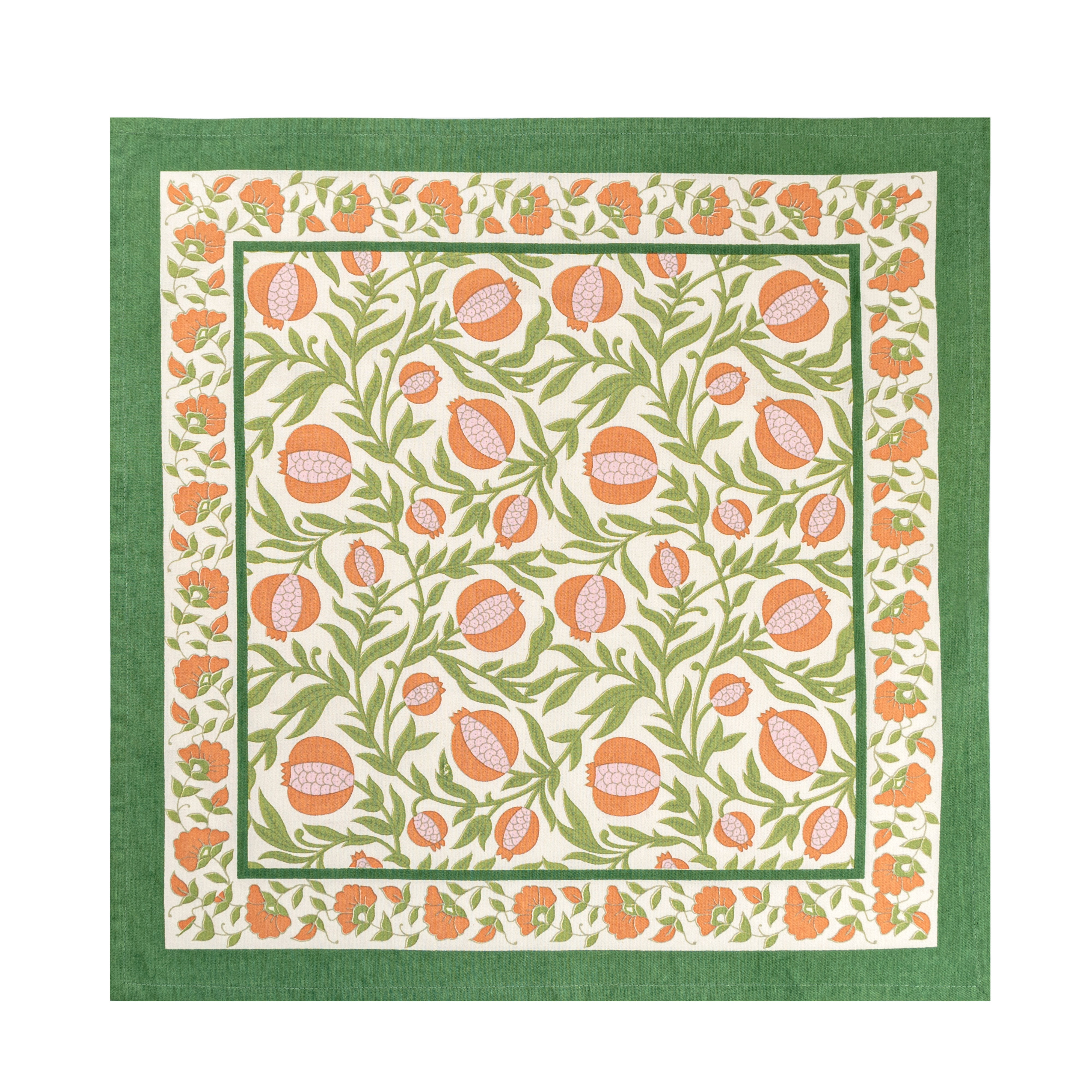 couleur-nature-grenadine-serviette-tissu-orange-vert-lot-6 image 5