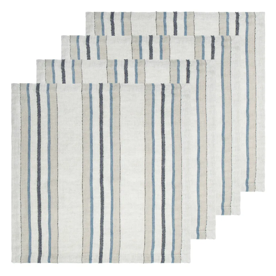 couleur-nature-antwerp-serviettes-lin-bleu-naturel-lot-4 image 1