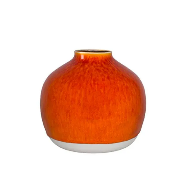 jars-artisan-vase-n-fle-c-ramique-orange image 1