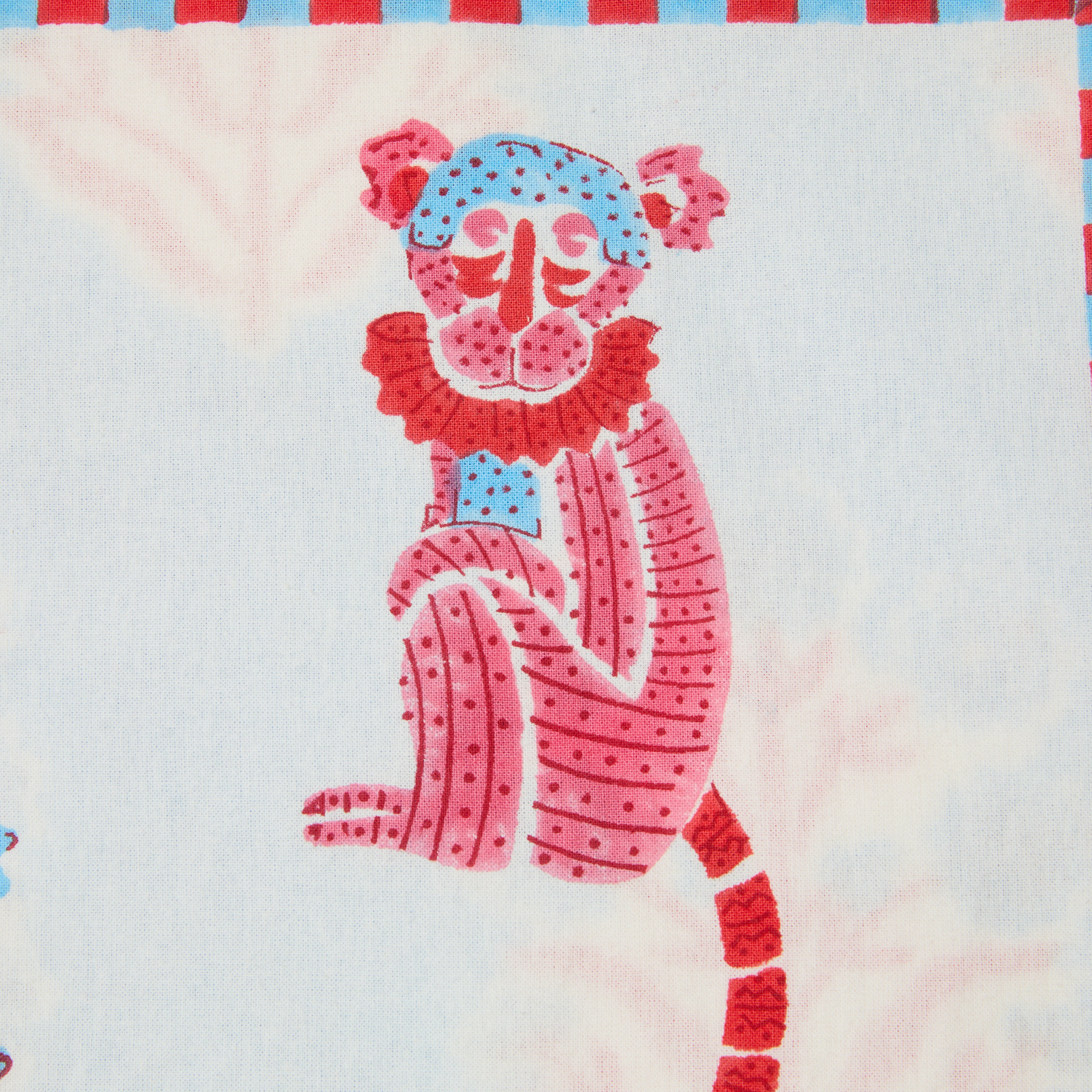 couleur-nature-jeu-de-singes-housse-coussin-coton-bleu-rose image 3