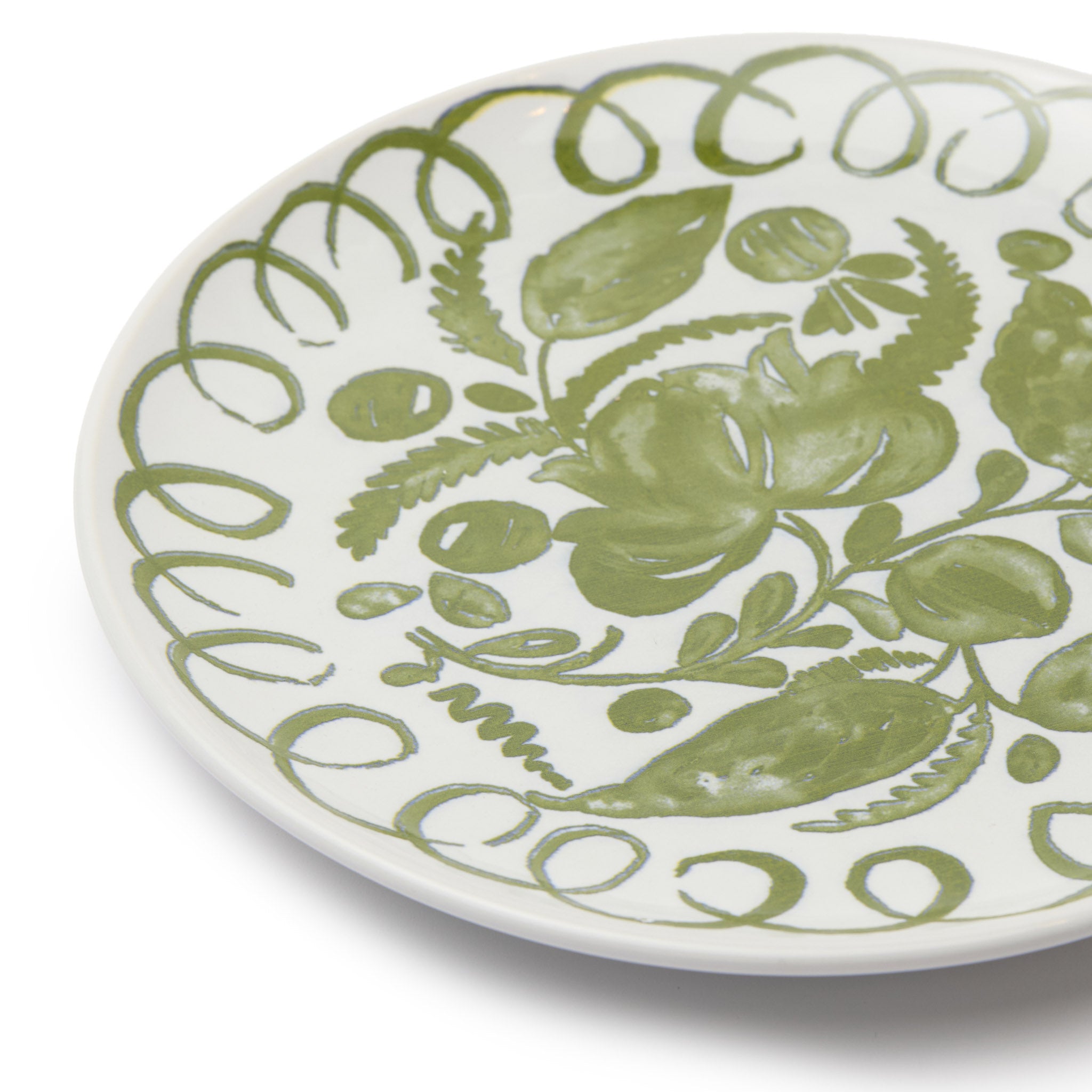 couleur-nature-amalfi-assiette-dessert-c-ramique-blanc-vert image 2