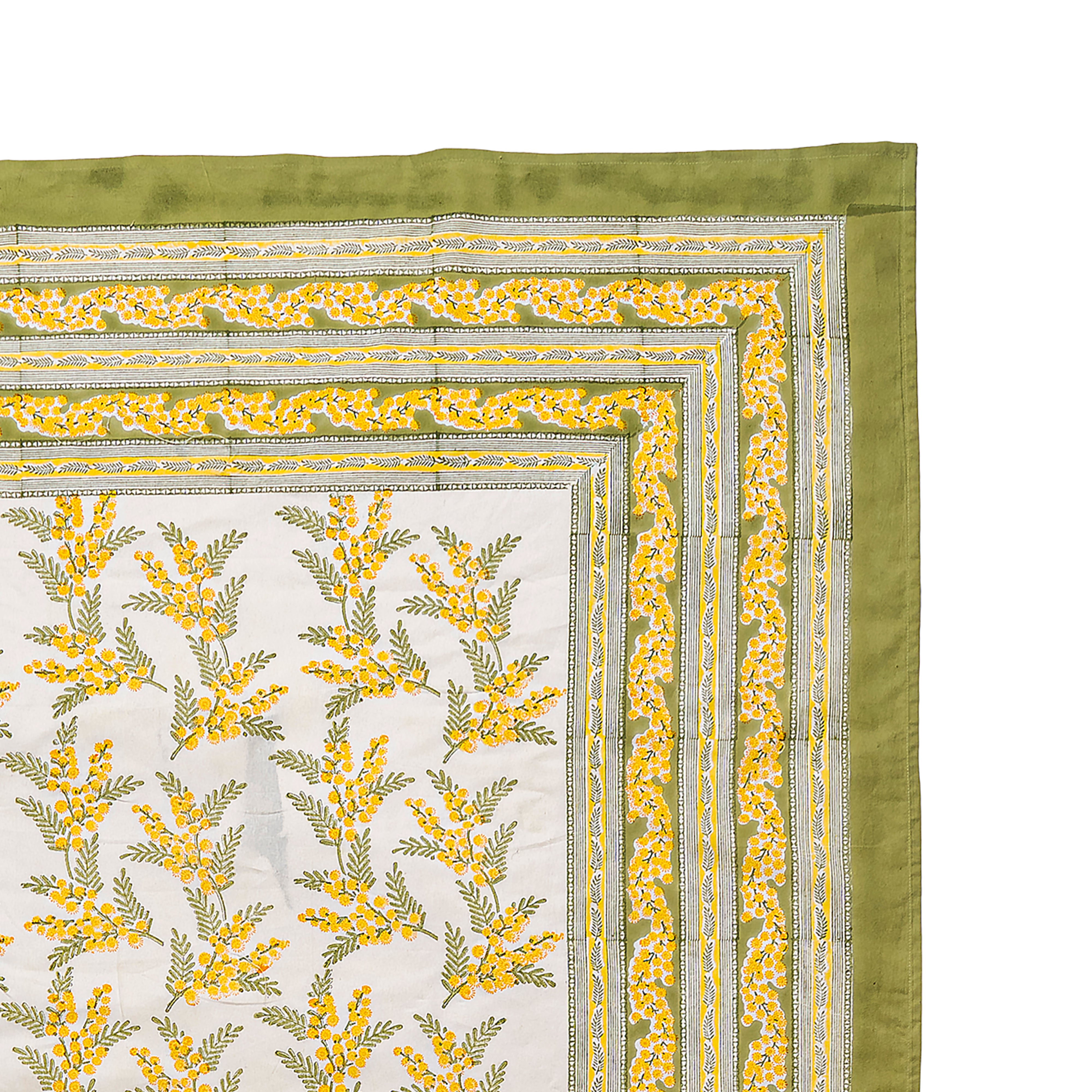 couleur-nature-mimosa-nappe-coton-jaune-vert-71x106 image 5