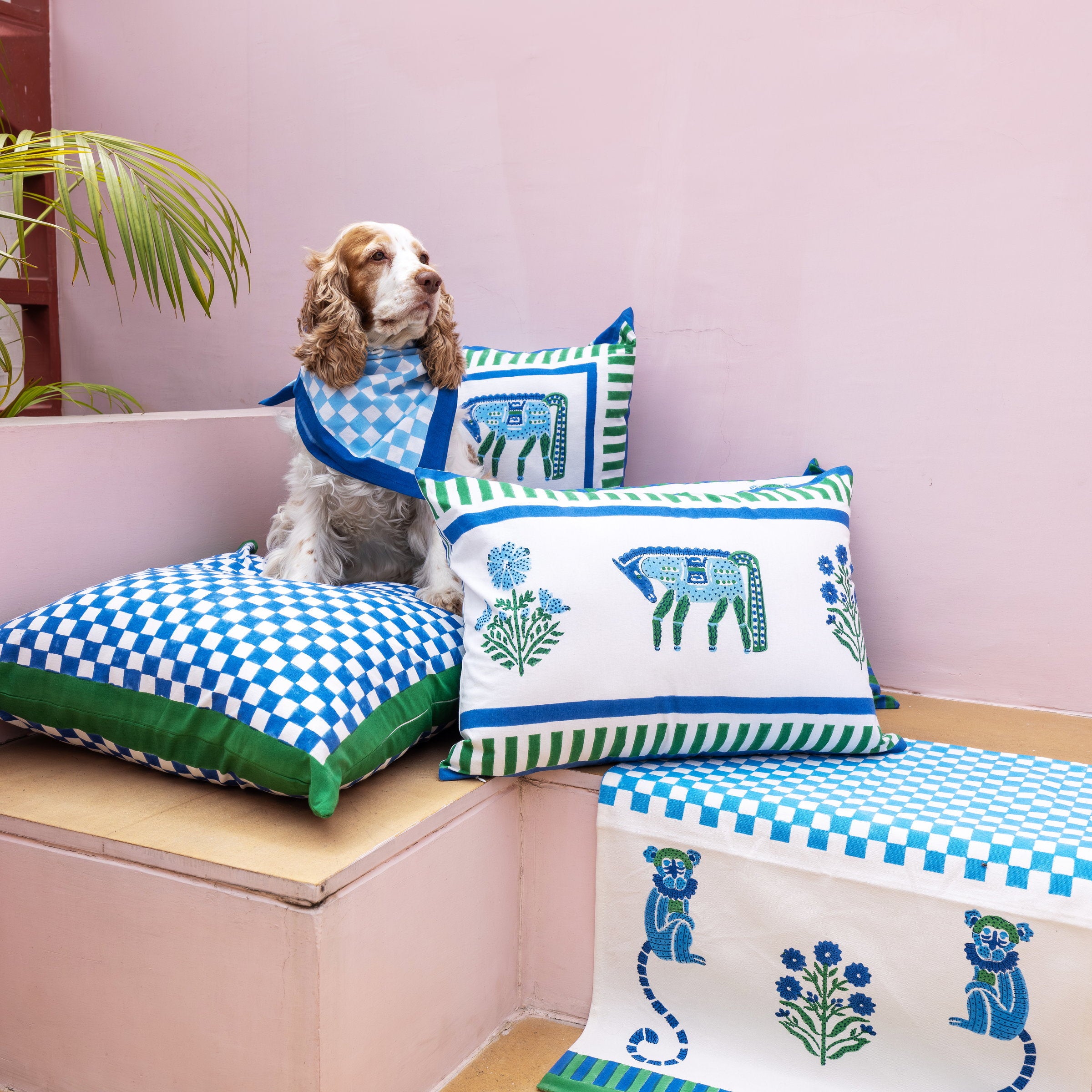 couleur-nature-cheval-nomade-housse-coussin-coton-bleu-vert image 7