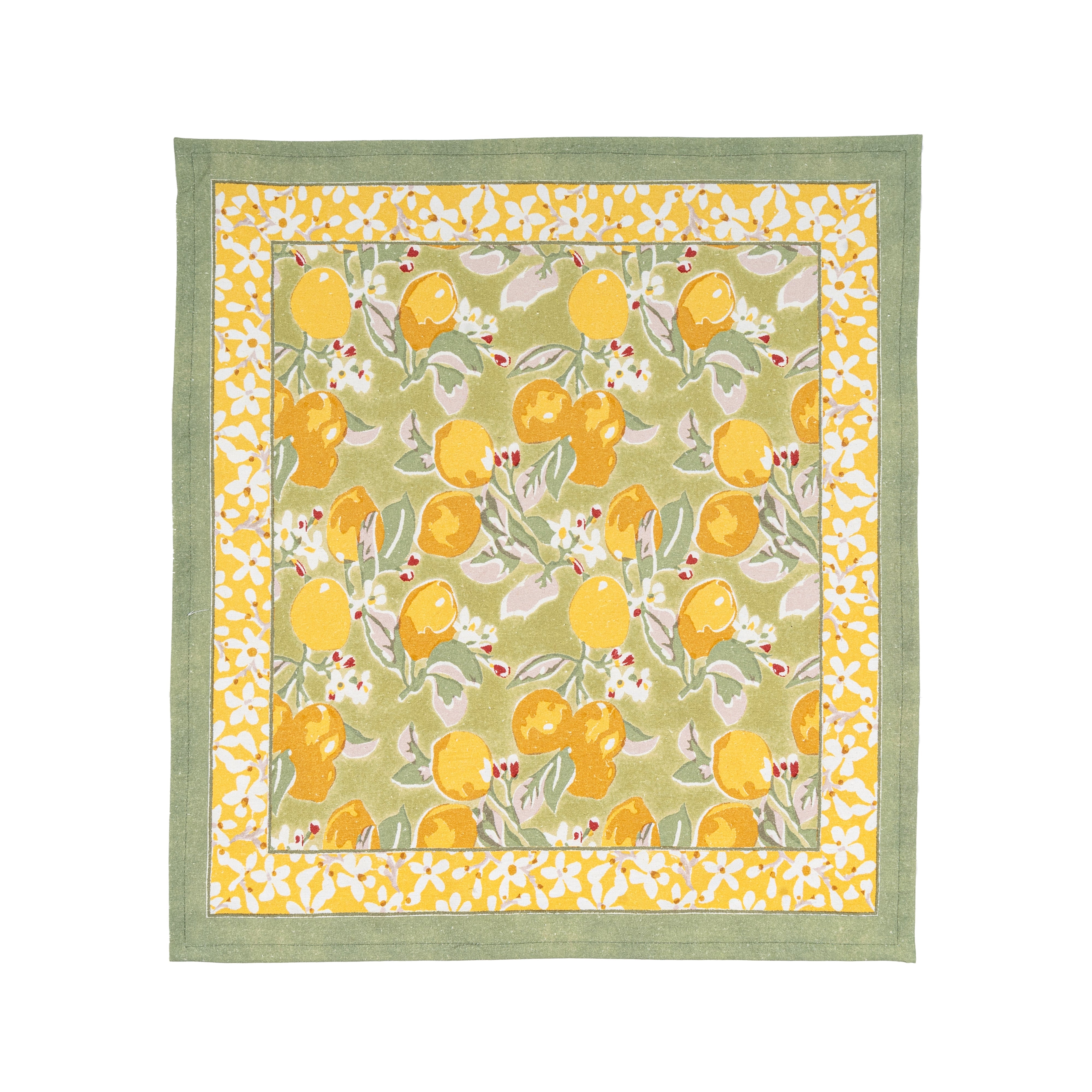 couleur-nature-citron-serviettes-coton-vert-jaune-lot-6 image 5