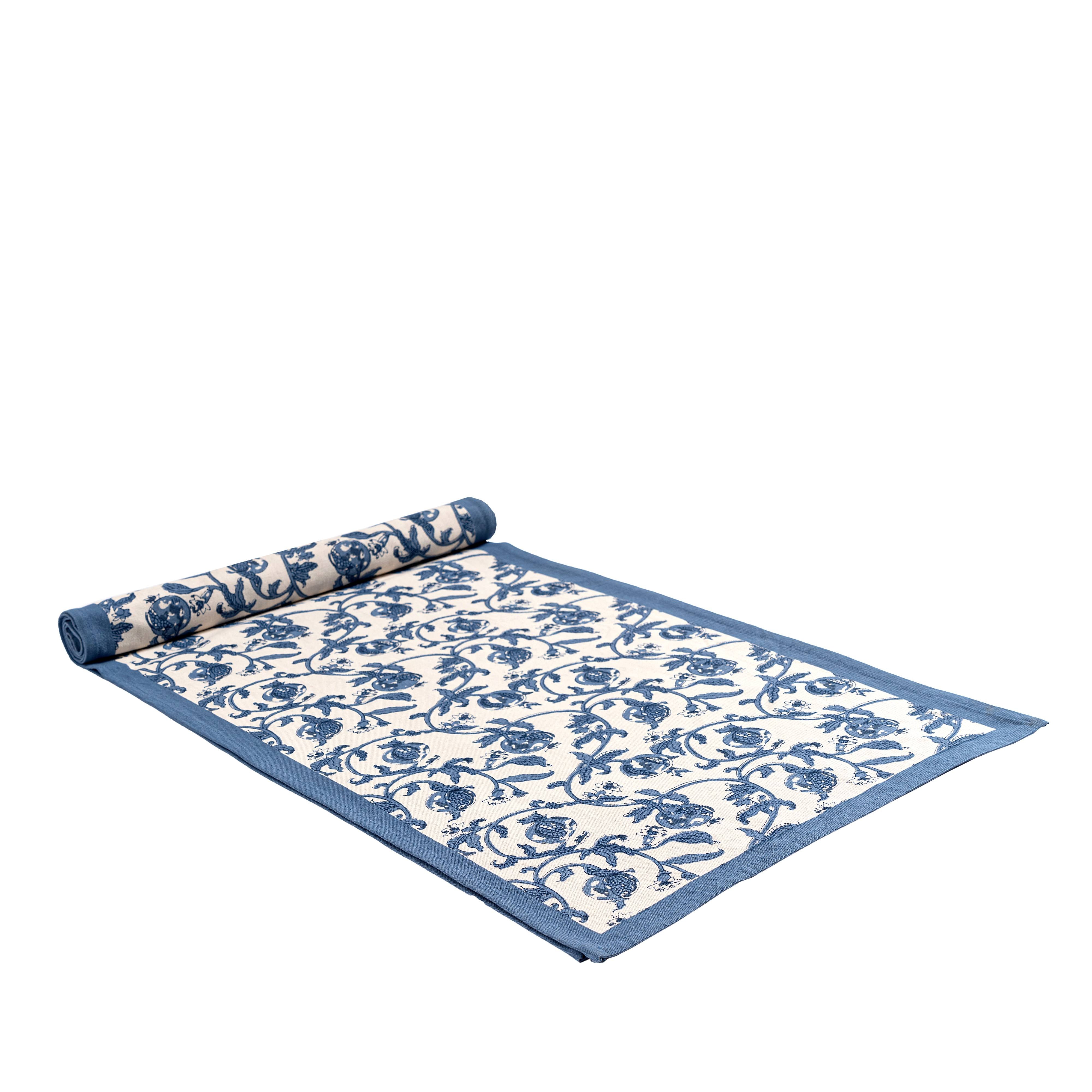 couleur-nature-granada-chemin-de-table-bleu-40x180-cm image 1