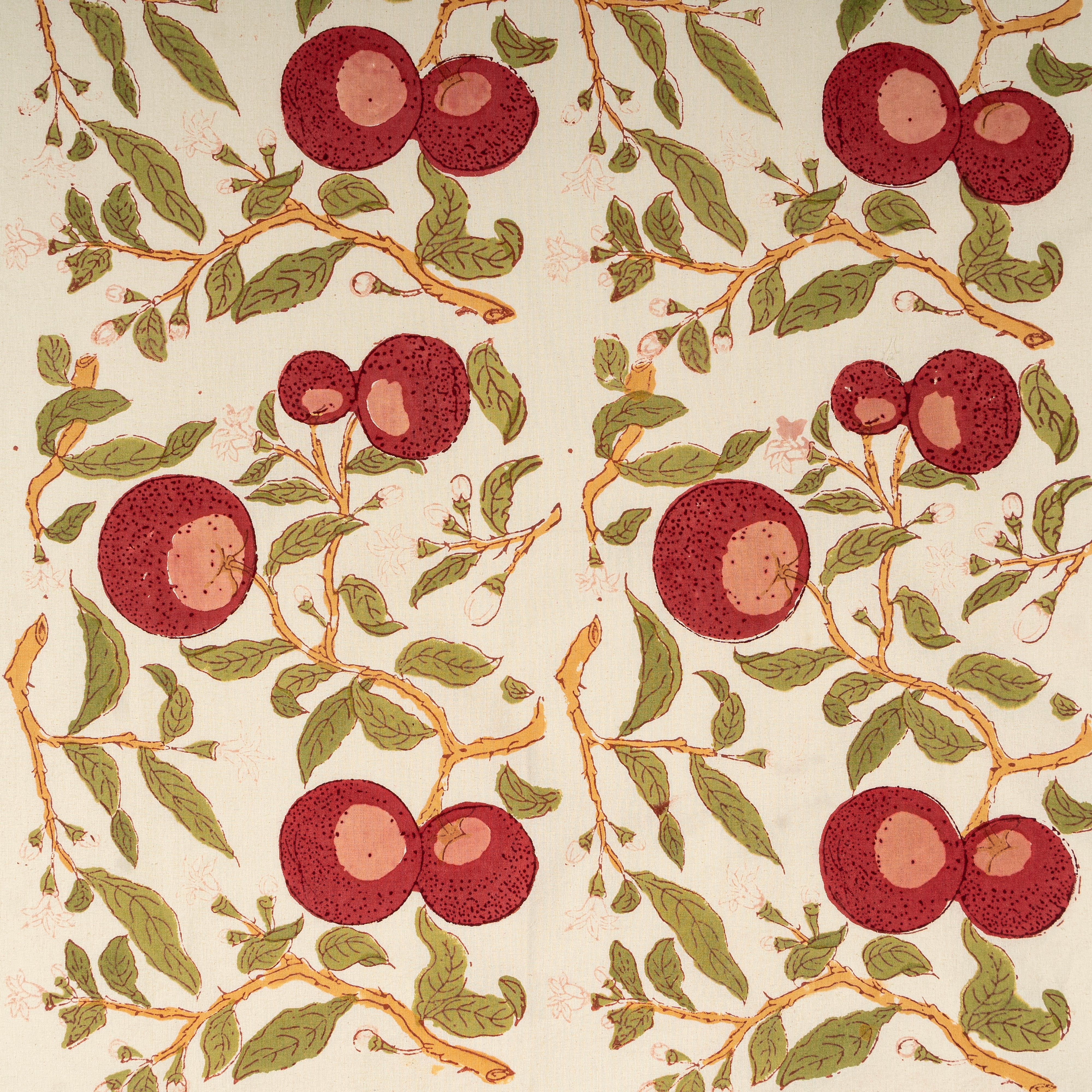 couleur-nature-orange-tree-nappe-imprim-e-rouge-vert image 6