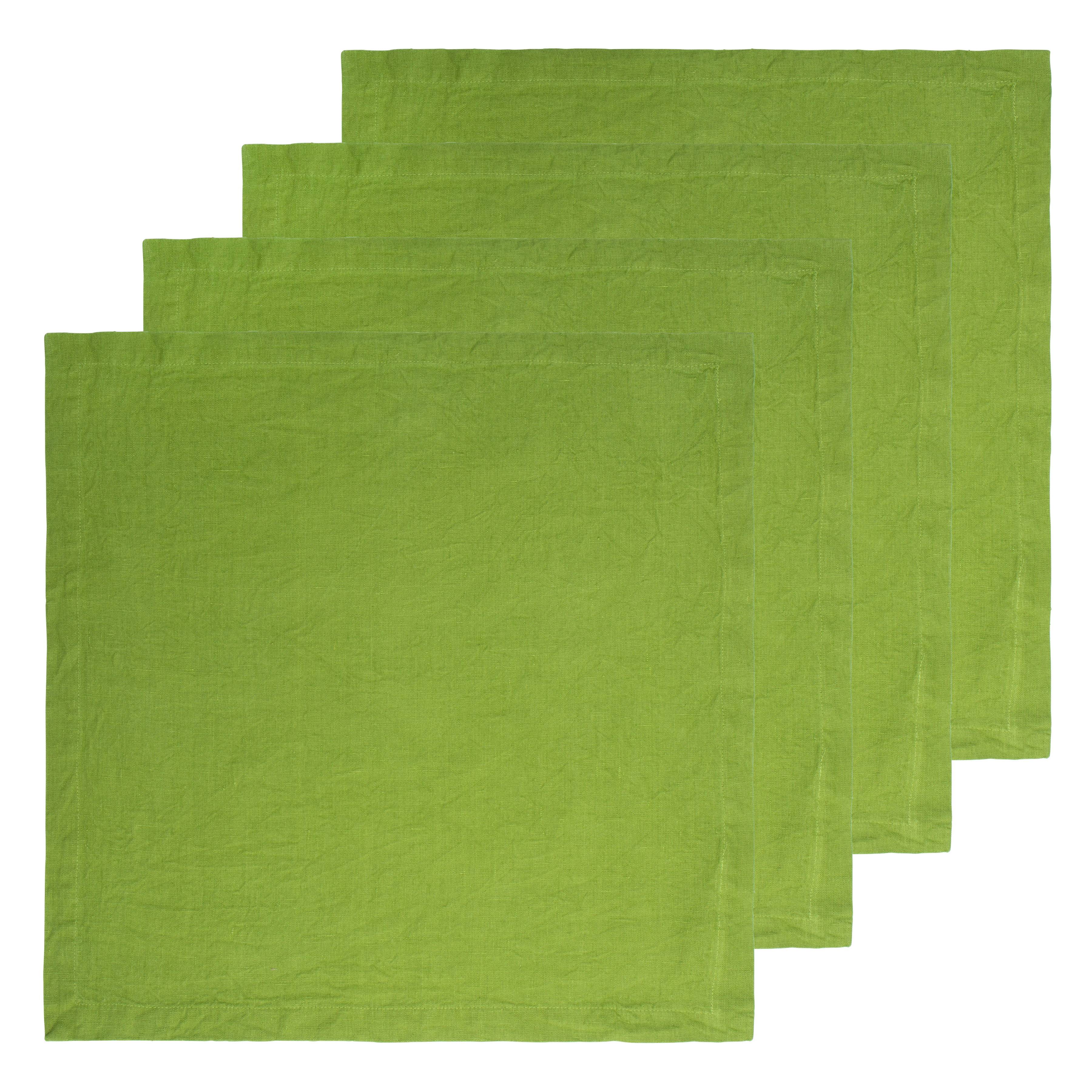couleur-nature-everyday-serviettes-lin-kiwi-lot-4-21x21 image 2