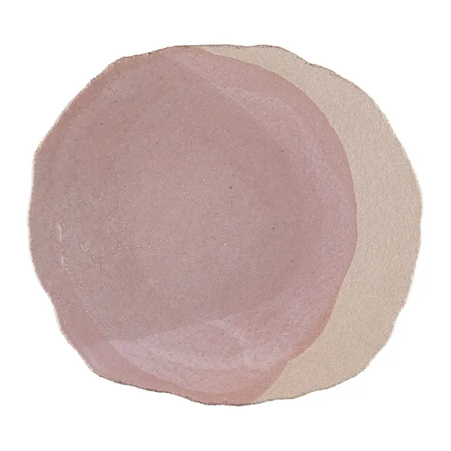 jars-plume-assiette-plate-rose-c-ramique image 1