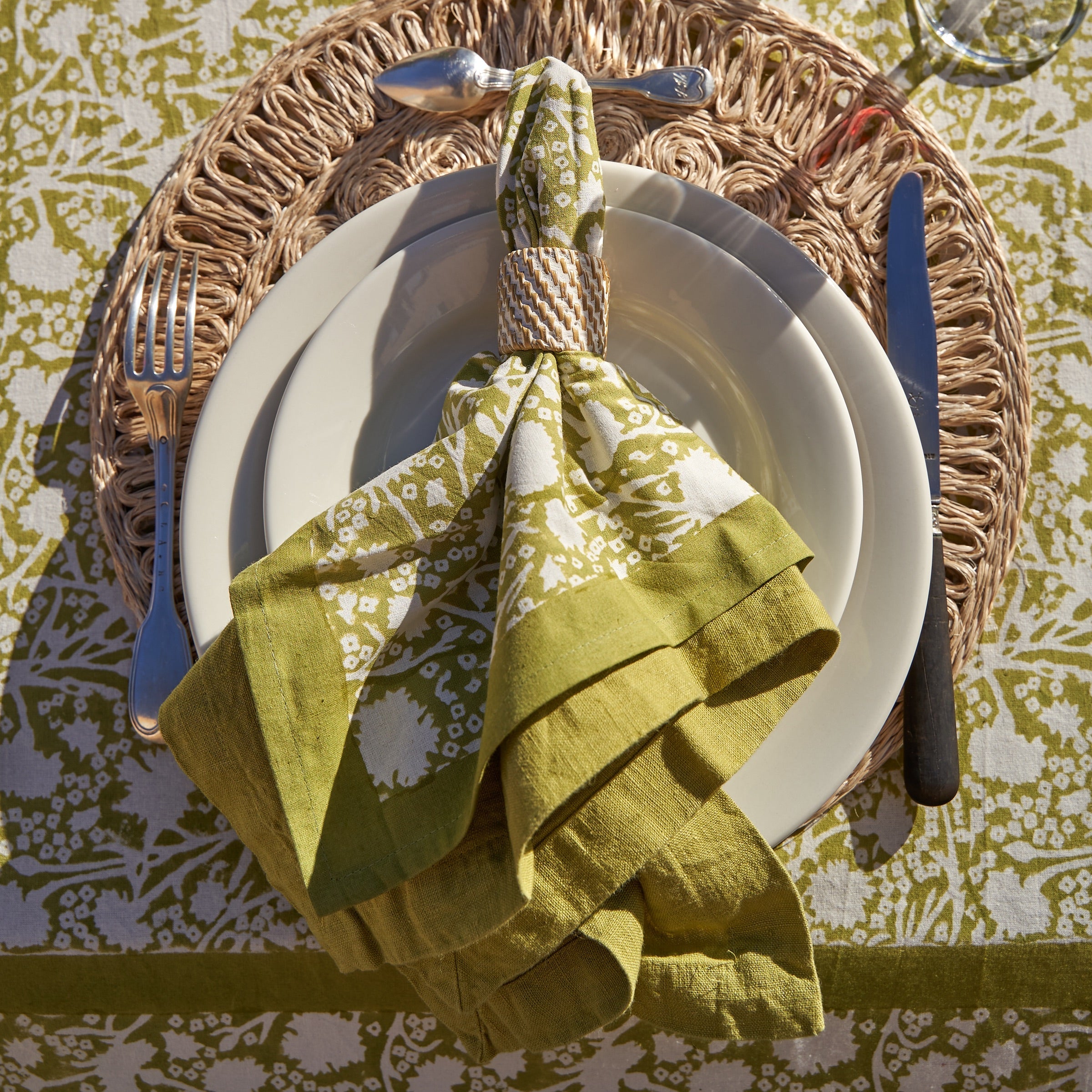 couleur-nature-everyday-serviette-lin-vert-pomme-lot-4 image 6