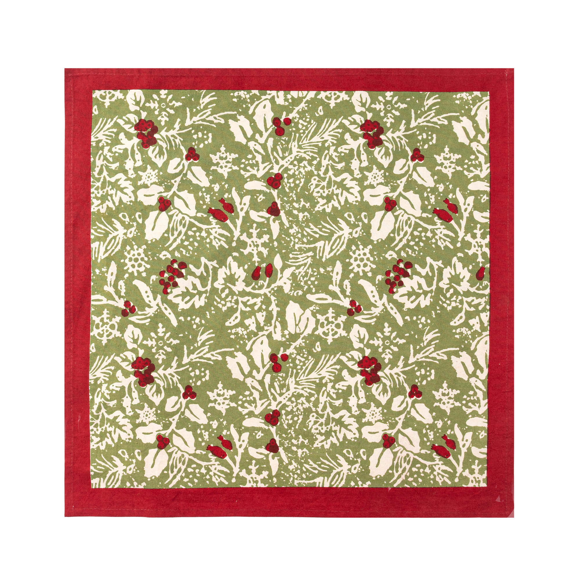 couleur-nature-baies-de-houx-nappe-coton-rouge-vert-71x106 image 6