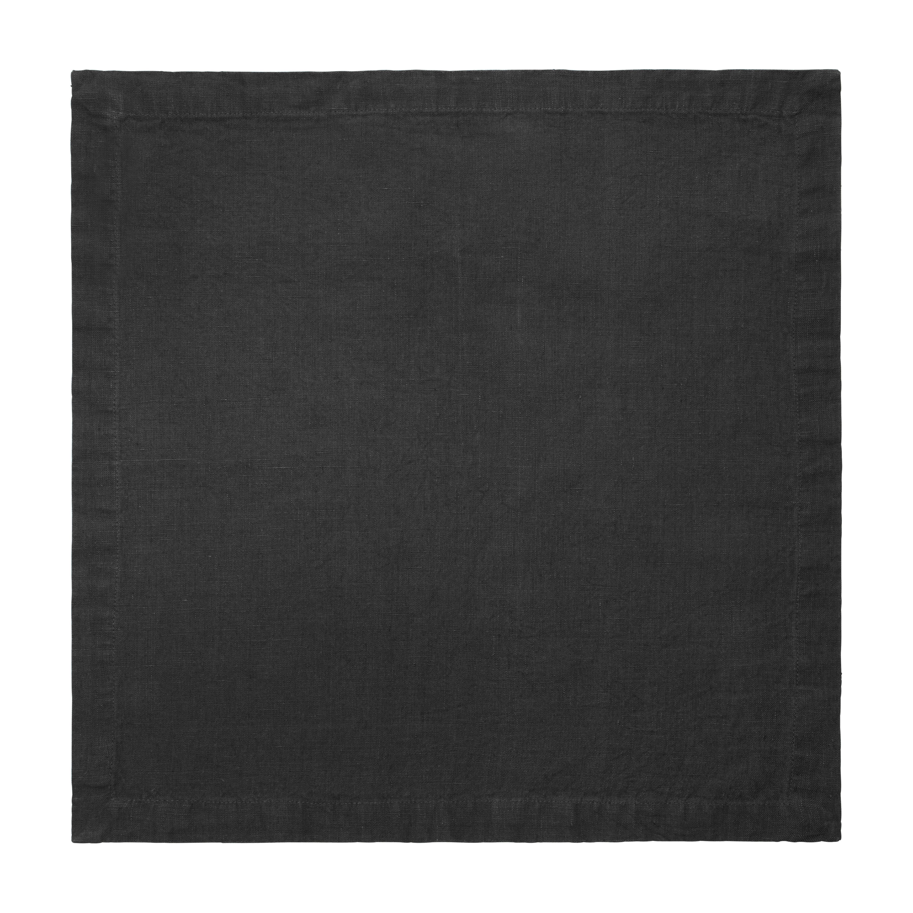 couleur-nature-everyday-serviettes-lin-noir-lot-4-53-cm image 4