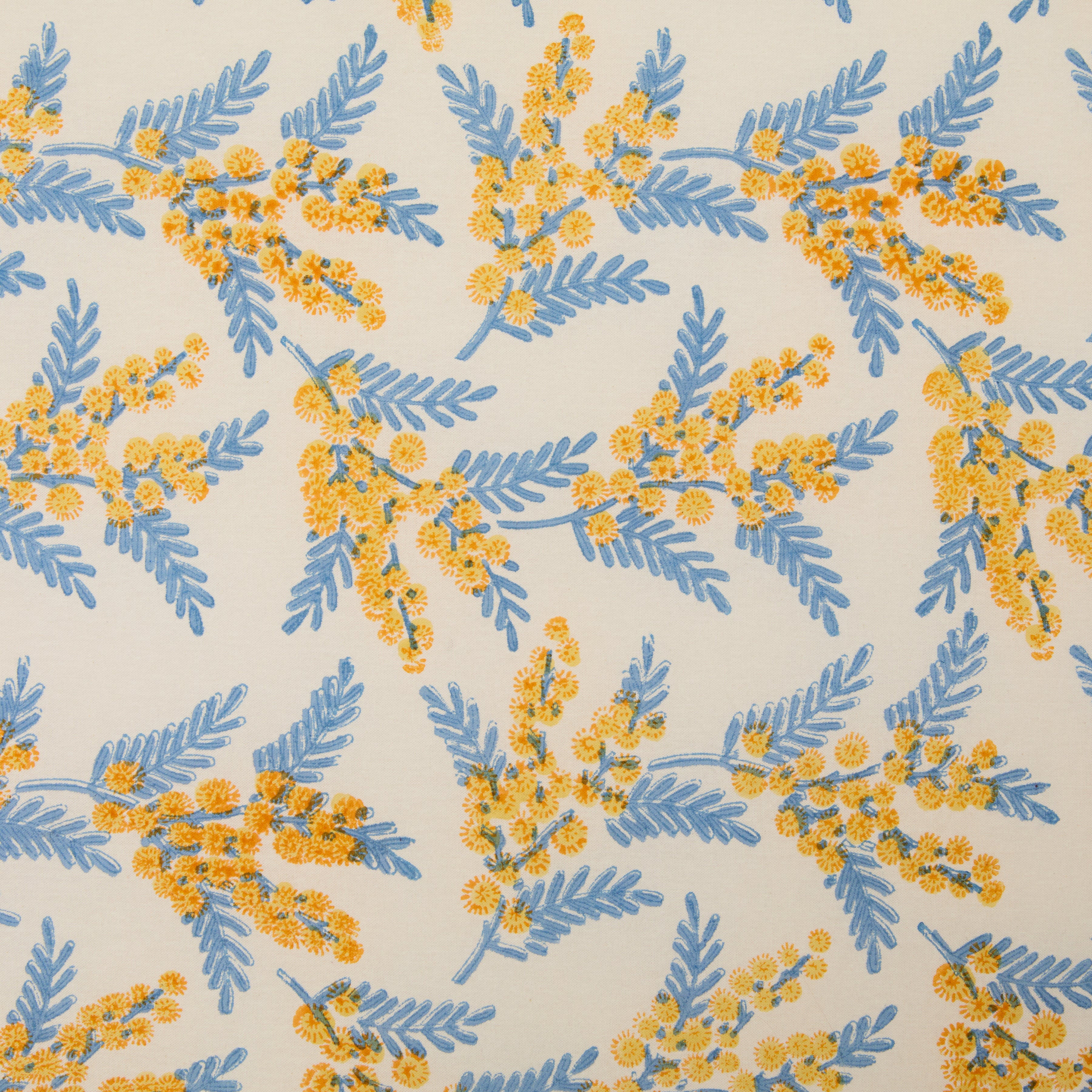 couleur-nature-mimosa-nappe-bleu-et-jaune-coton image 7