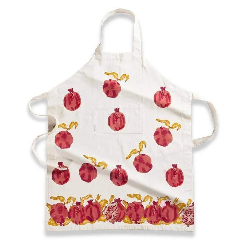 couleur-nature-pomegranate-tablier-cuisine-coton-rouge image 1