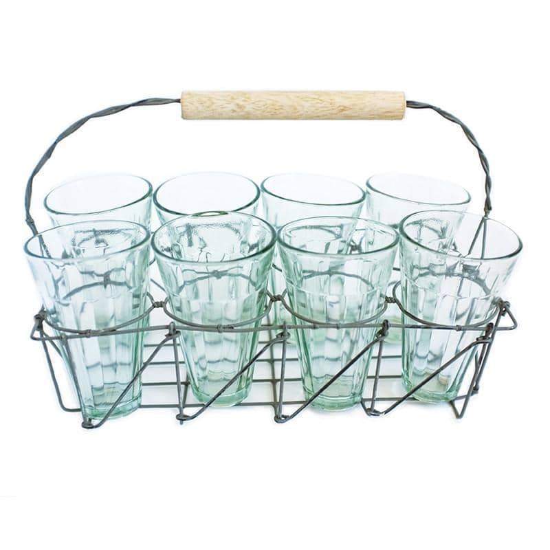 couleur-nature-serveware-tea-caddy-8-verres-panier-m-tal image 2