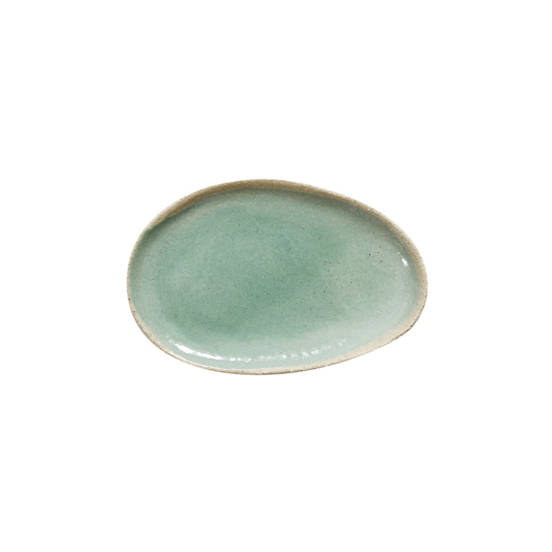jars-r-fectoire-plat-ovale-s-vert-en-c-ramique image 1