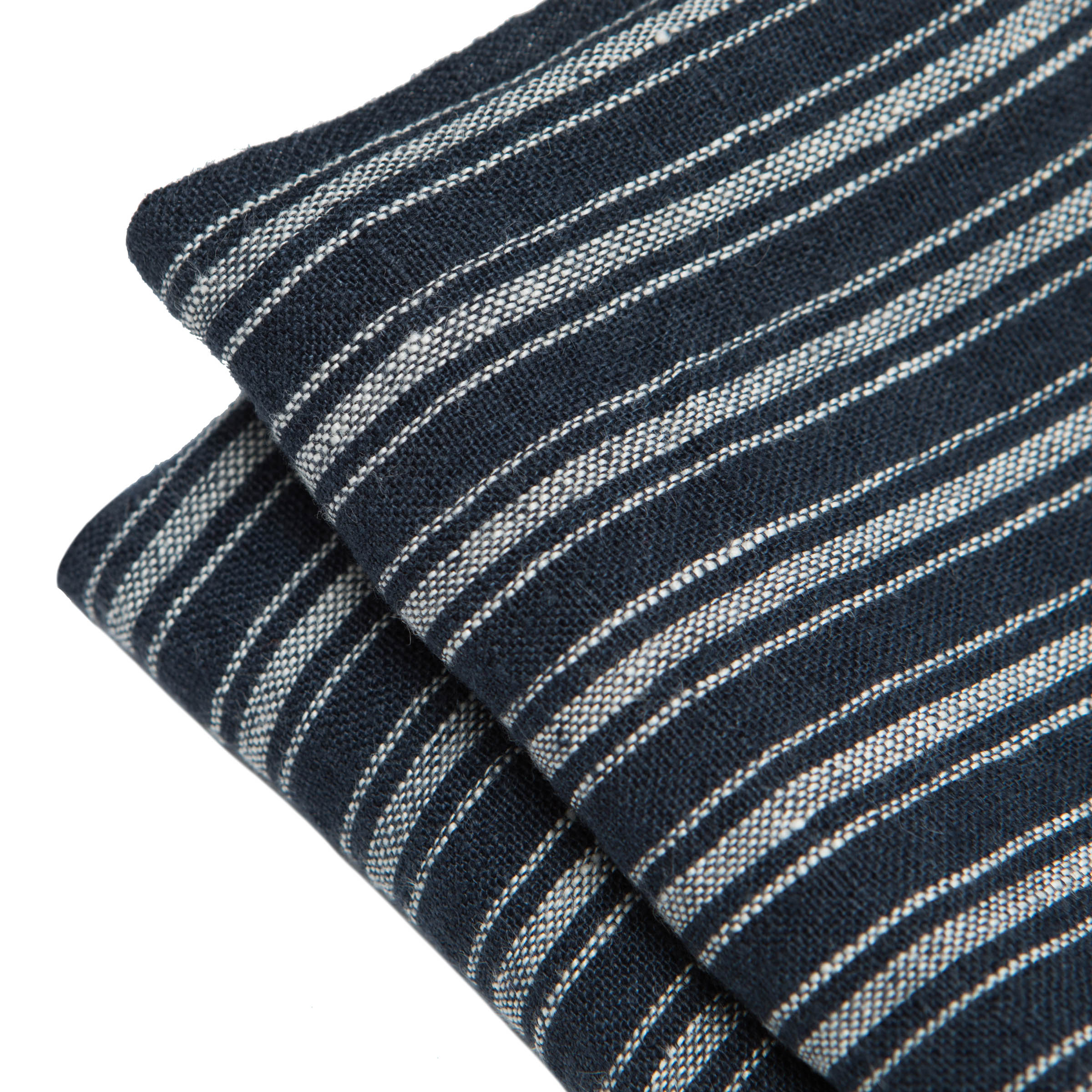 couleur-nature-boat-stripe-torchons-cuisine-lin-indigo-lot-2 image 3