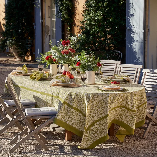 couleur-nature-meadows-vert-nappe-fran-aise-verte-florale image 1