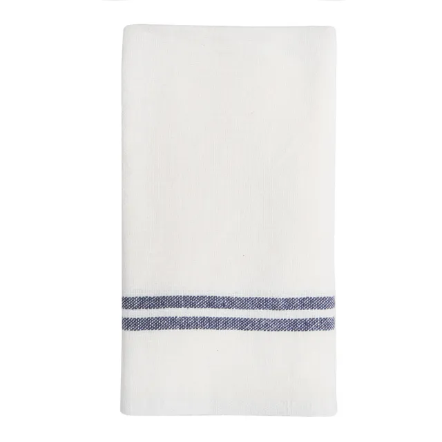 couleur-nature-tea-towels-torchon-lin-ivoire-marine-lot-de-2 image 1