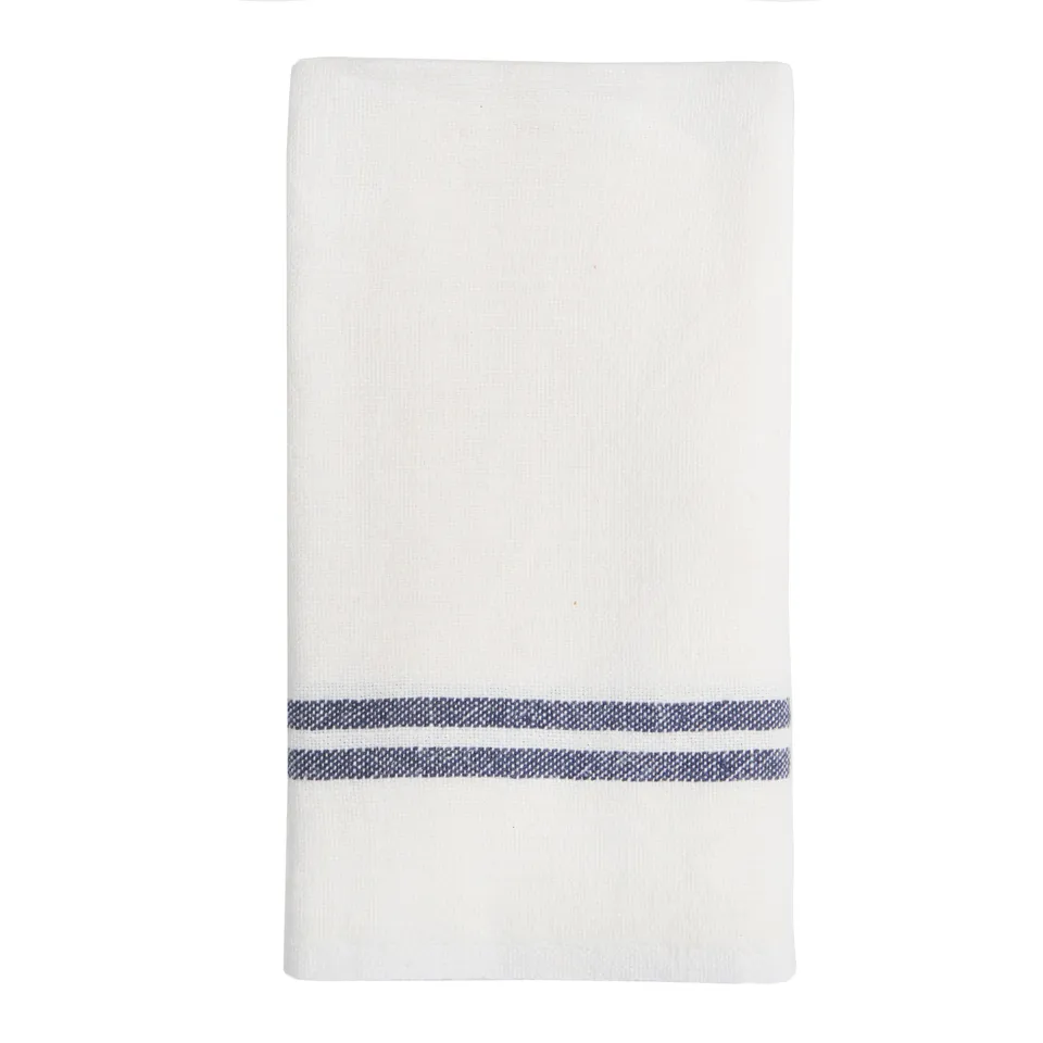 couleur-nature-tea-towels-torchon-lin-ivoire-marine-lot-de-2 image 1