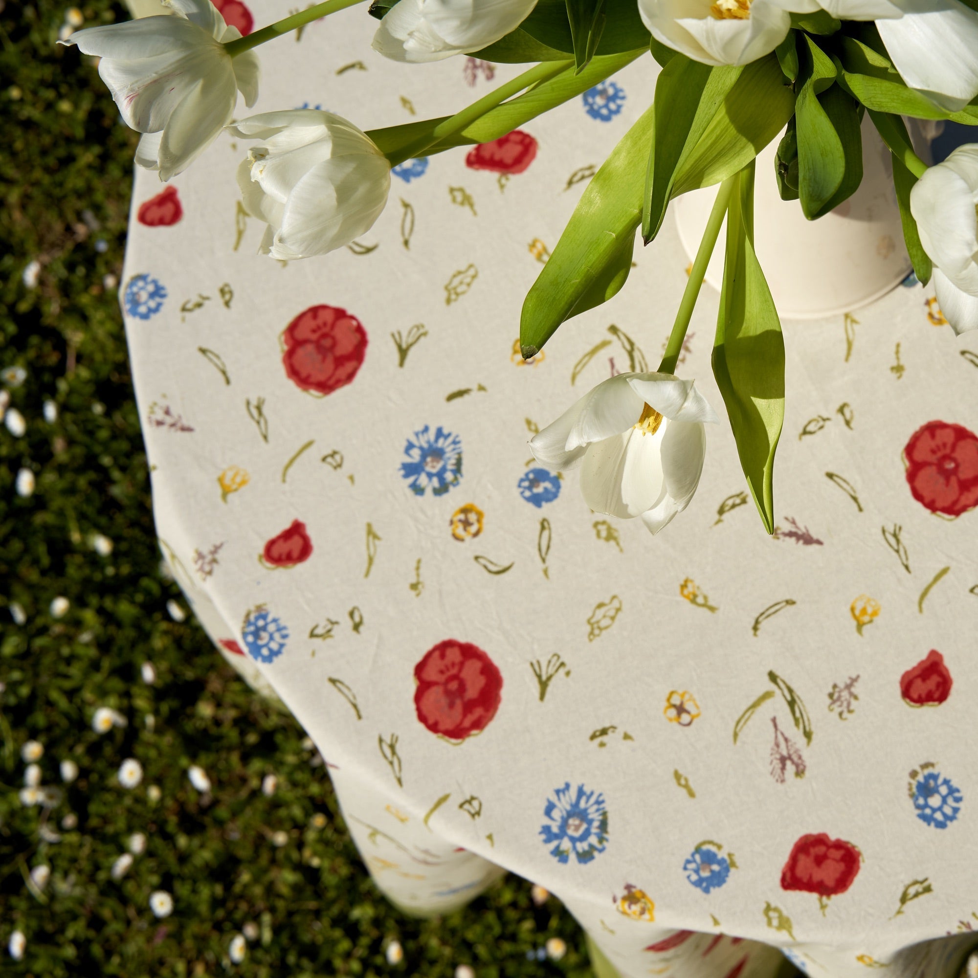 couleur-nature-springfields-nappe-coton-bleue-rectangulaire image 2