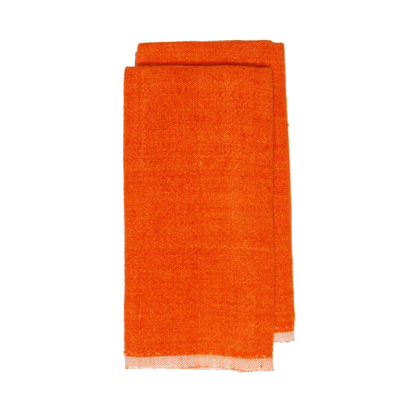 couleur-nature-chunky-linen-torchons-lin-orange-lot-2 image 1