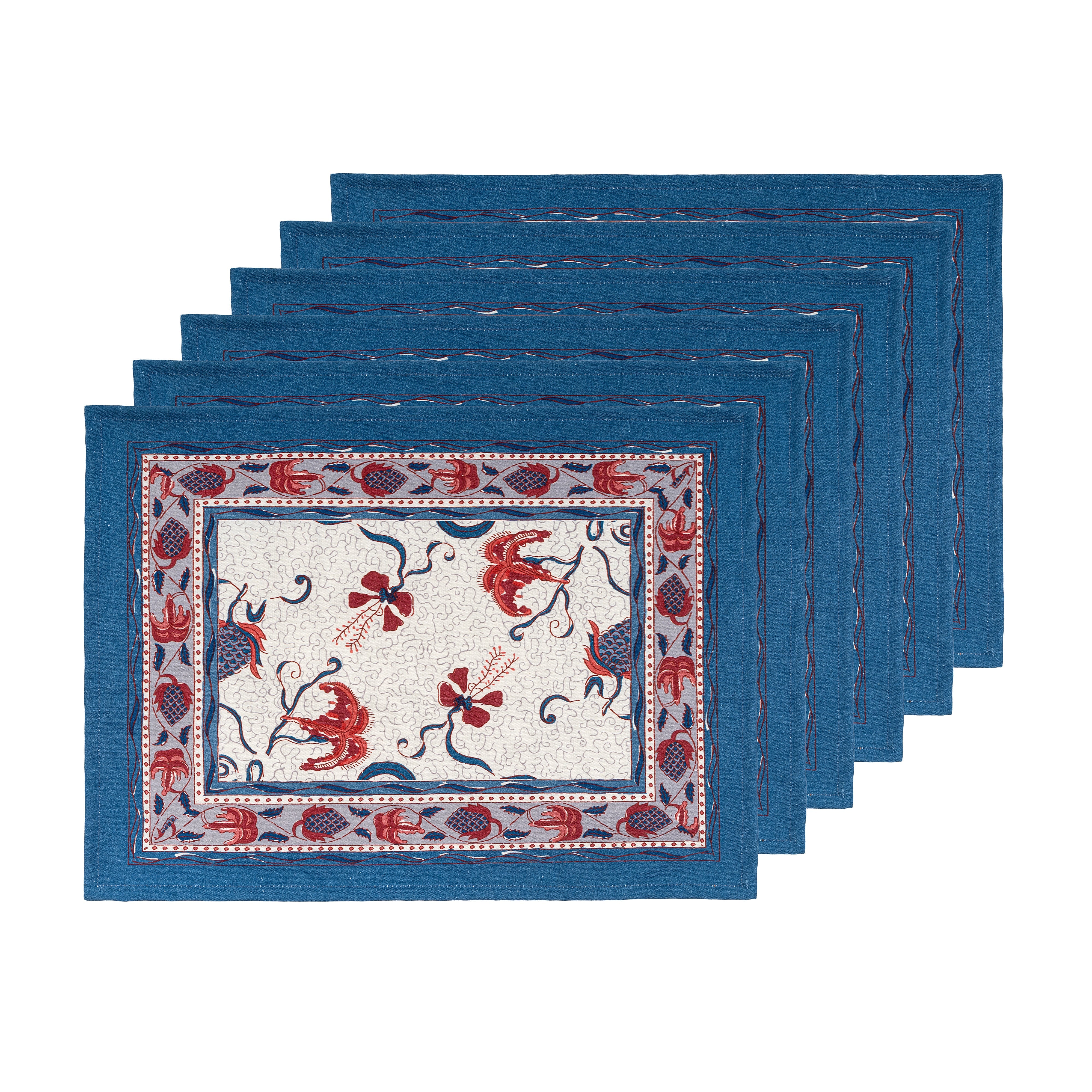 couleur-nature-fleur-des-indes-sets-bleu-rouge-lot-6 image 3
