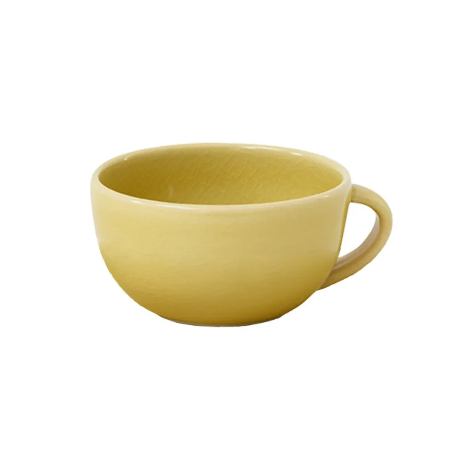 jars-tourron-tasse-cappuccino-gen-t-jaune-craquel-e image 1