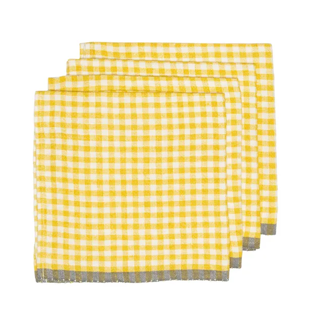 couleur-nature-gingham-serviettes-lin-dijon-grey-lot-4 image 1