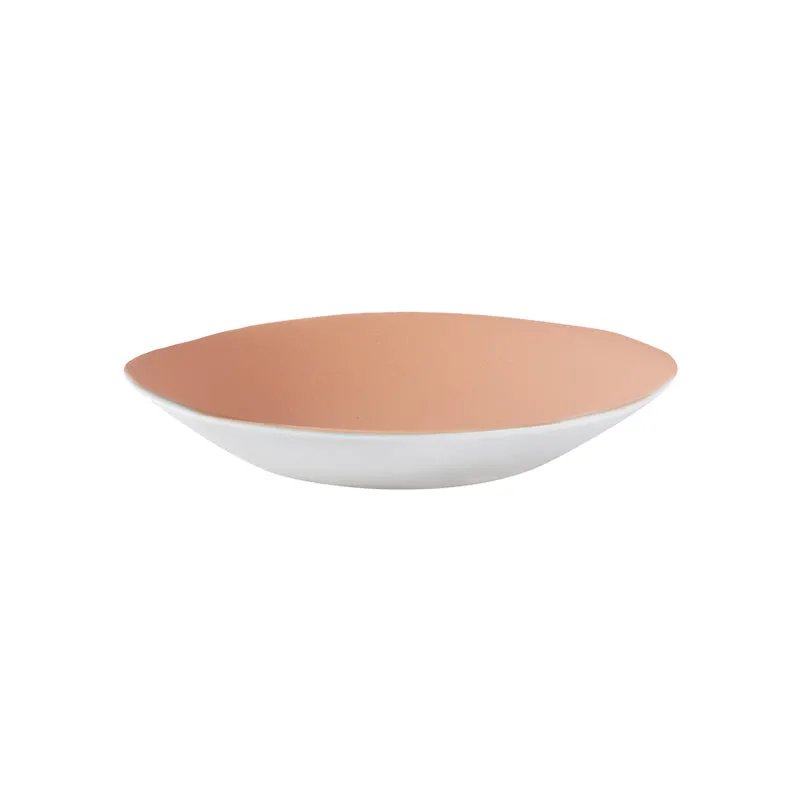 jars-plume-assiette-creuse-c-ramique-rhubarbe-rose-mat image 1