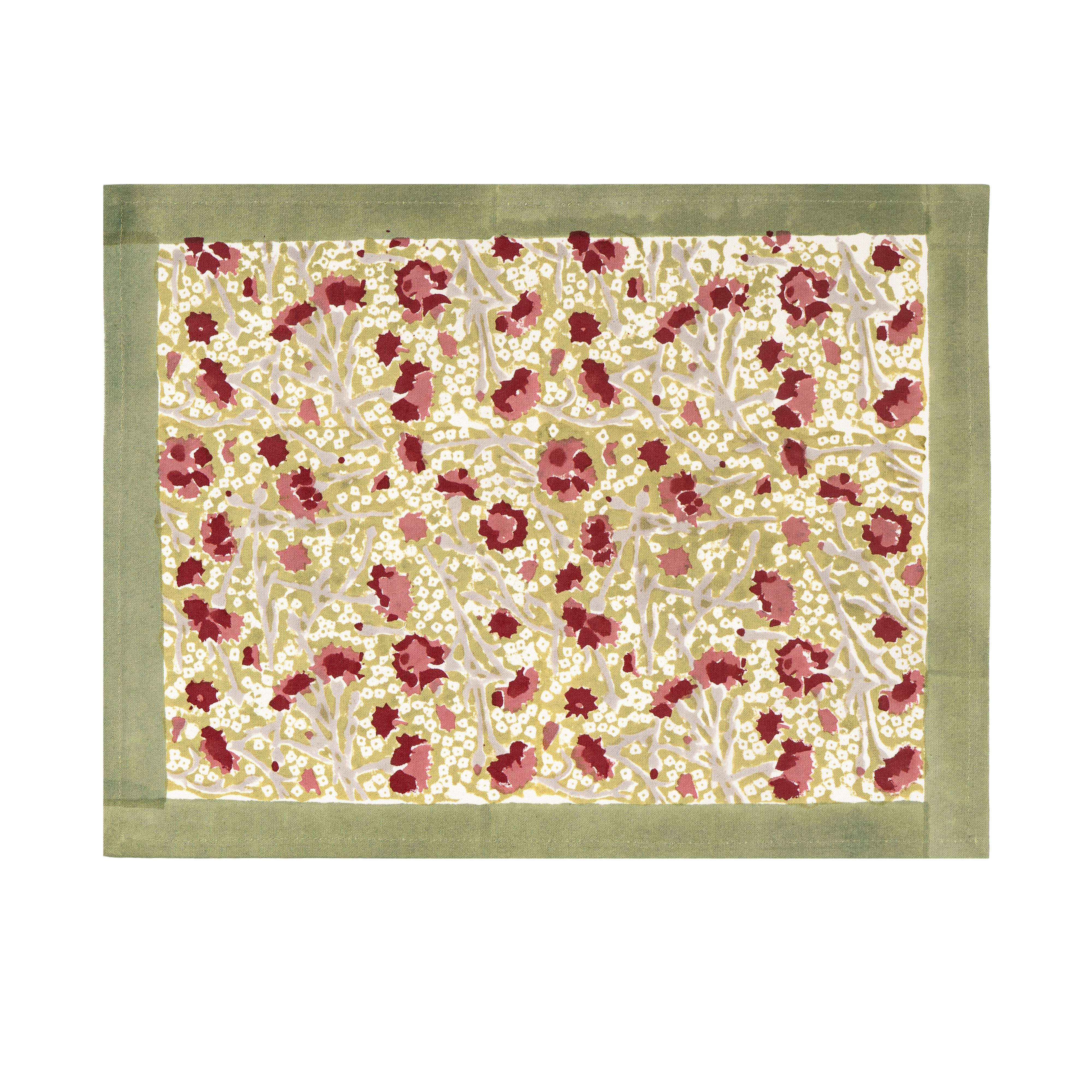 couleur-nature-meadows-set-de-table-rouge-lin-lot-de-6 image 2