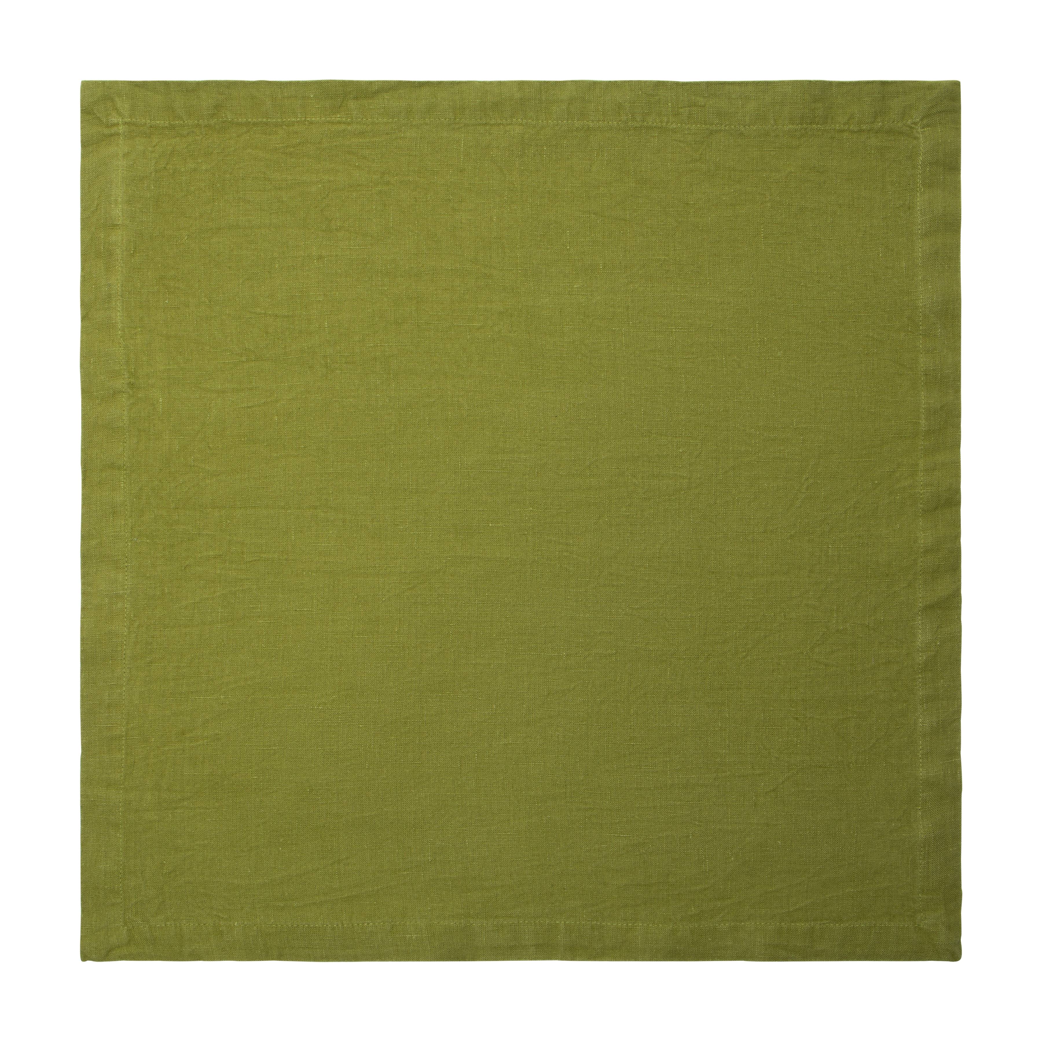 couleur-nature-everyday-serviettes-tissu-vert-avocat-lot-4 image 4