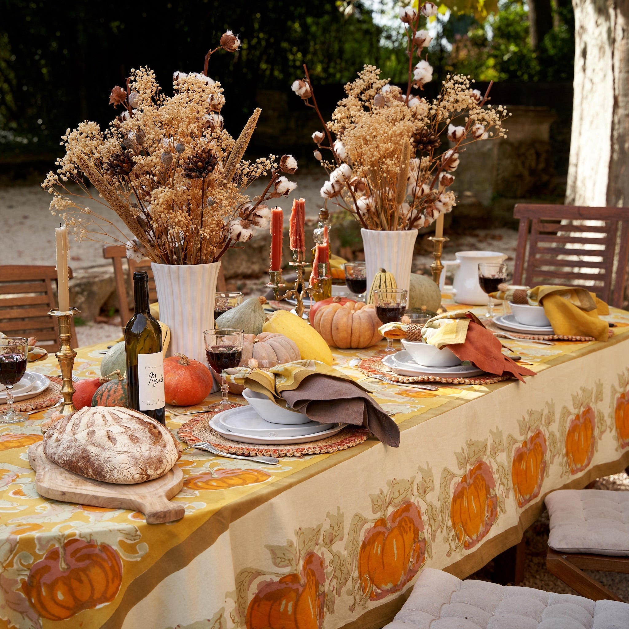 couleur-nature-pumpkin-serviettes-coton-lot-6-orange image 6