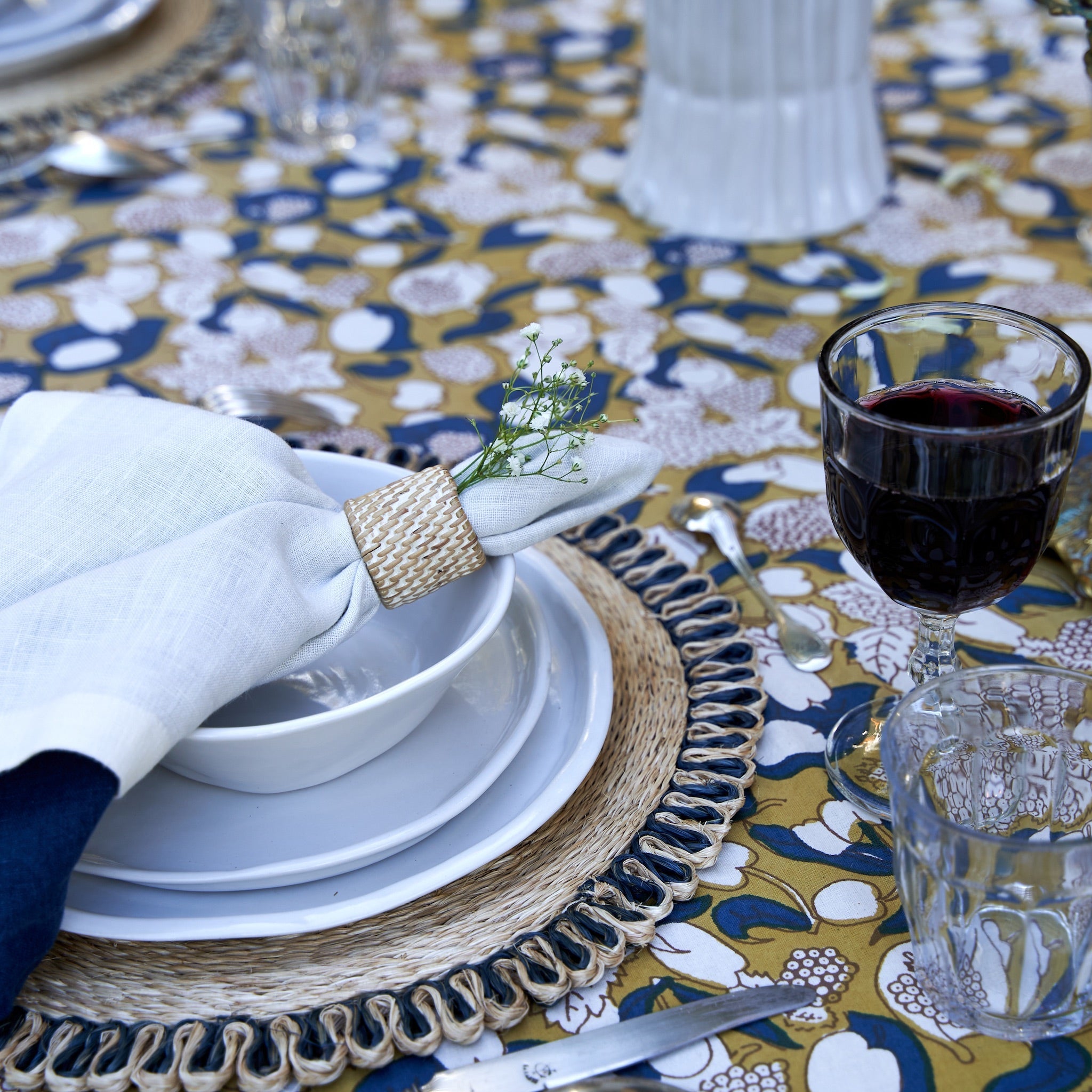couleur-nature-everyday-serviette-table-blanc-lot-4-lin image 6