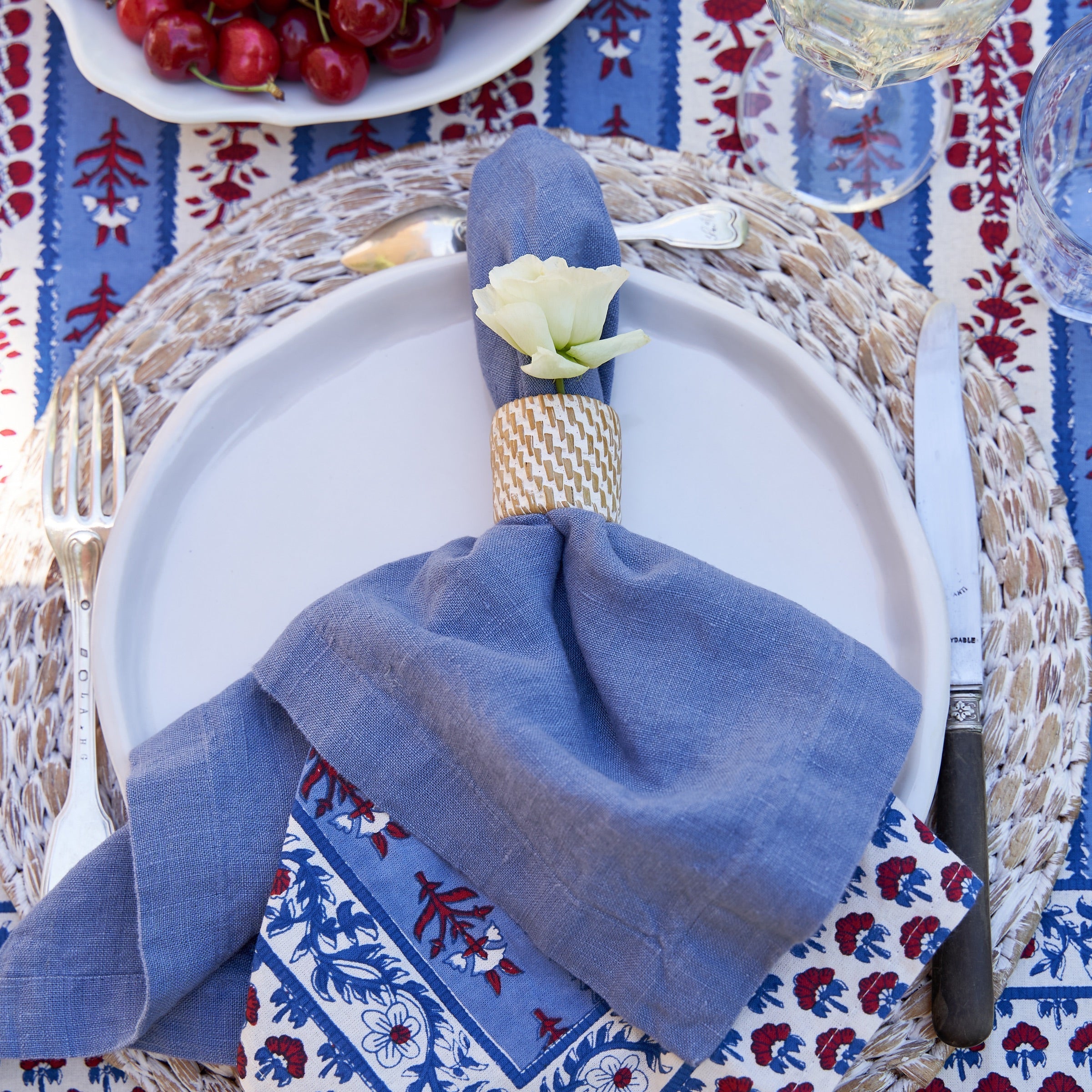 couleur-nature-everyday-napkins-serviettes-lin-bleu-lake-lot-4 image 2