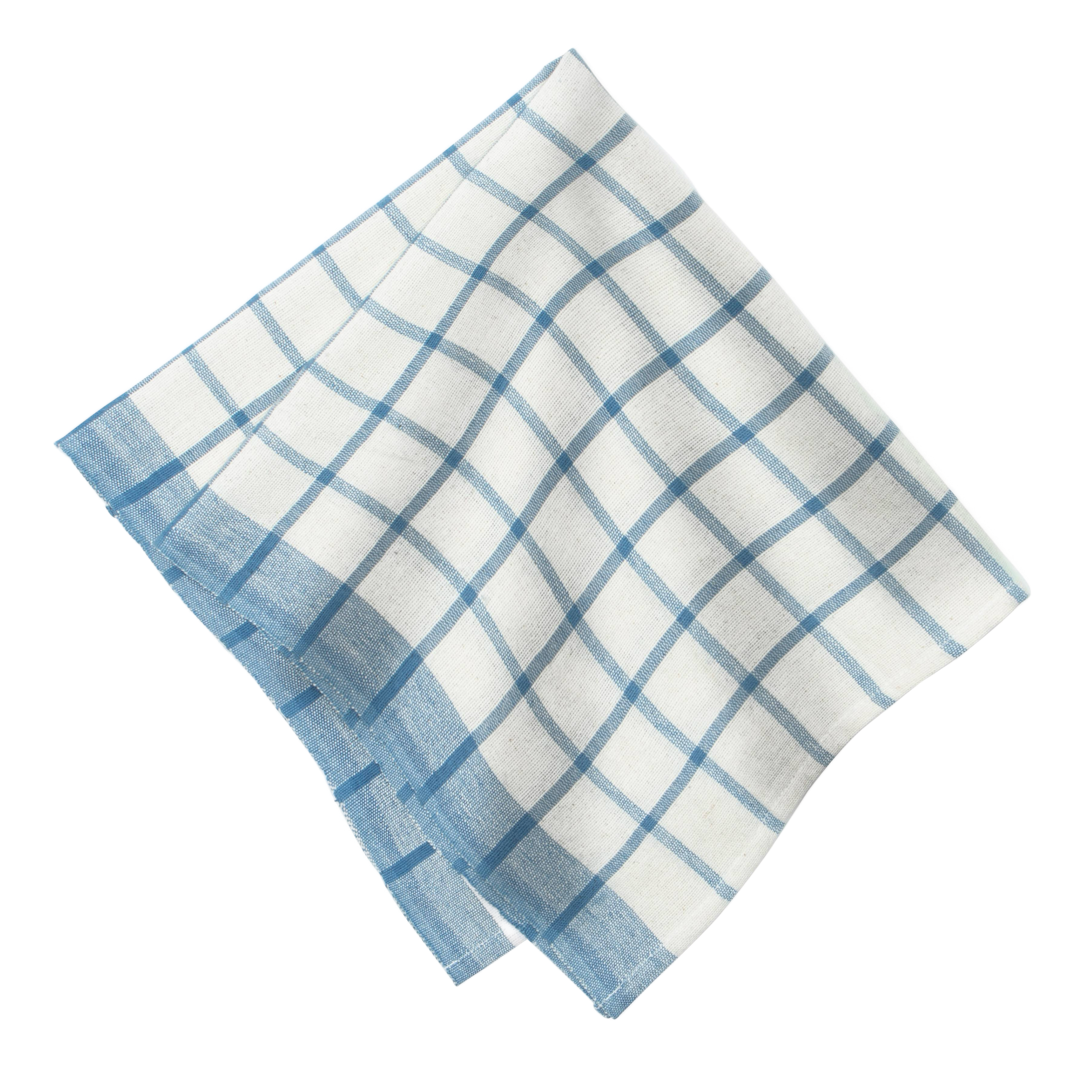couleur-nature-windowpane-nappe-fran-aise-bleu-naturel-coton image 6