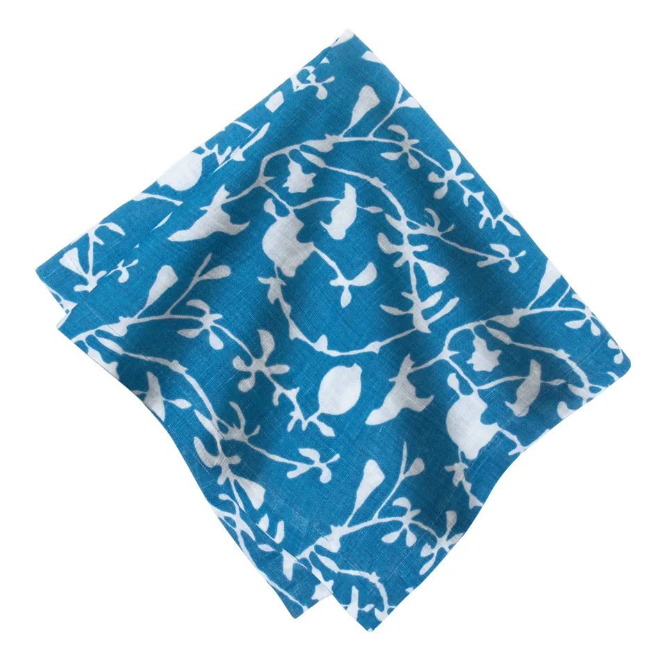 couleur-nature-sanctuary-serviettes-tissu-bleu-indigo-lot-4 image 1