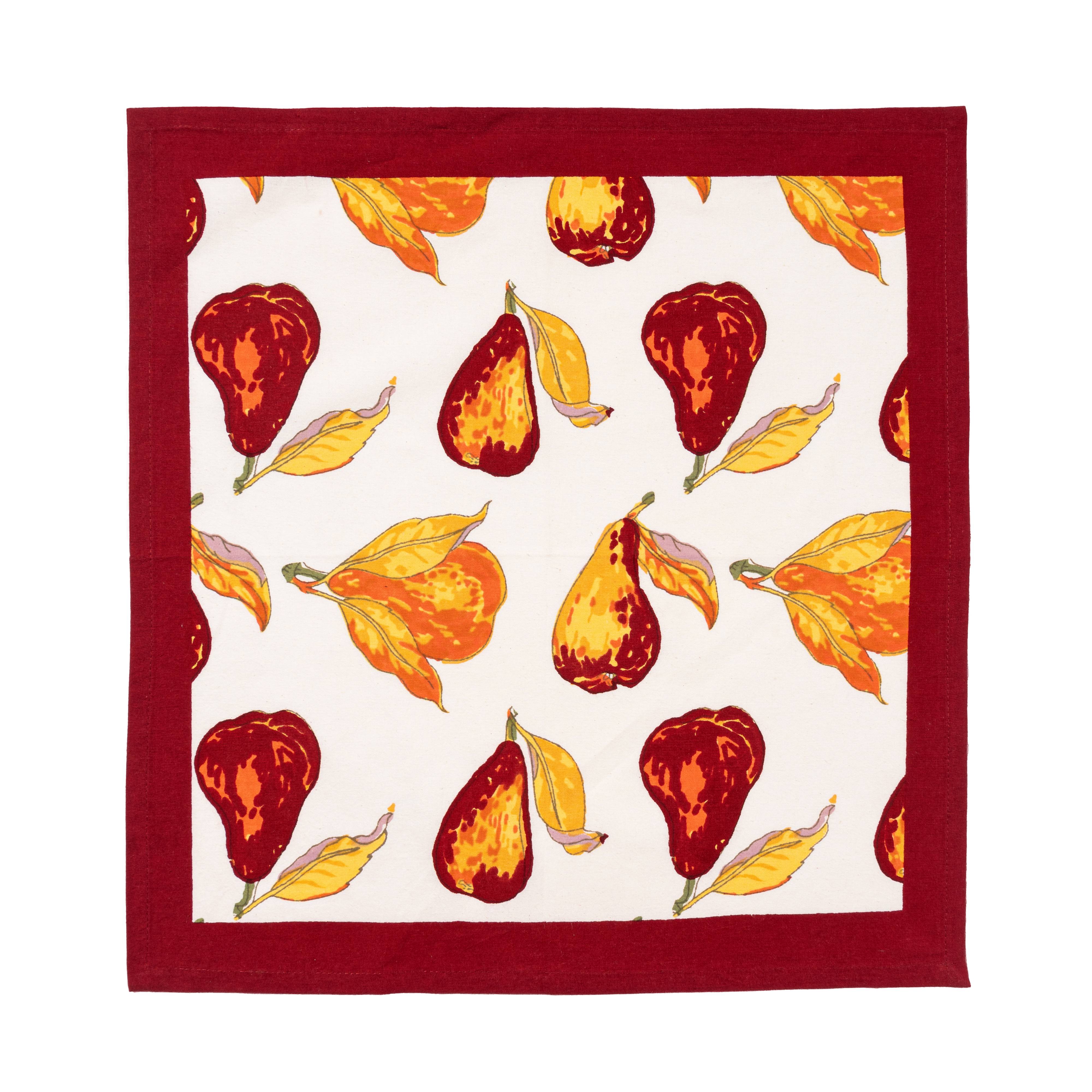 couleur-nature-orchard-pear-serviettes-bordeaux-lot-6 image 5