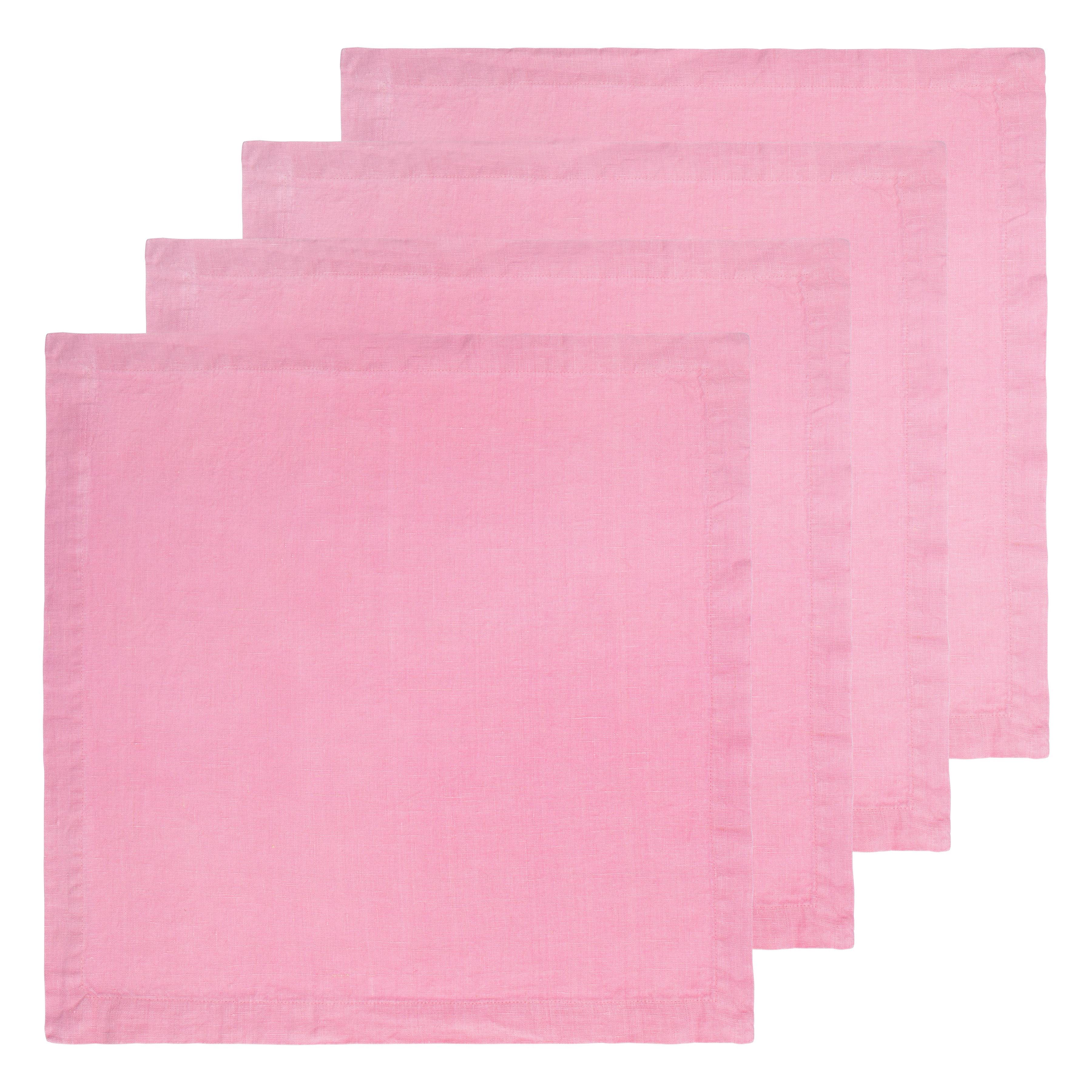 couleur-nature-everyday-napkins-serviettes-table-pivoine-lot-4-lin image 4