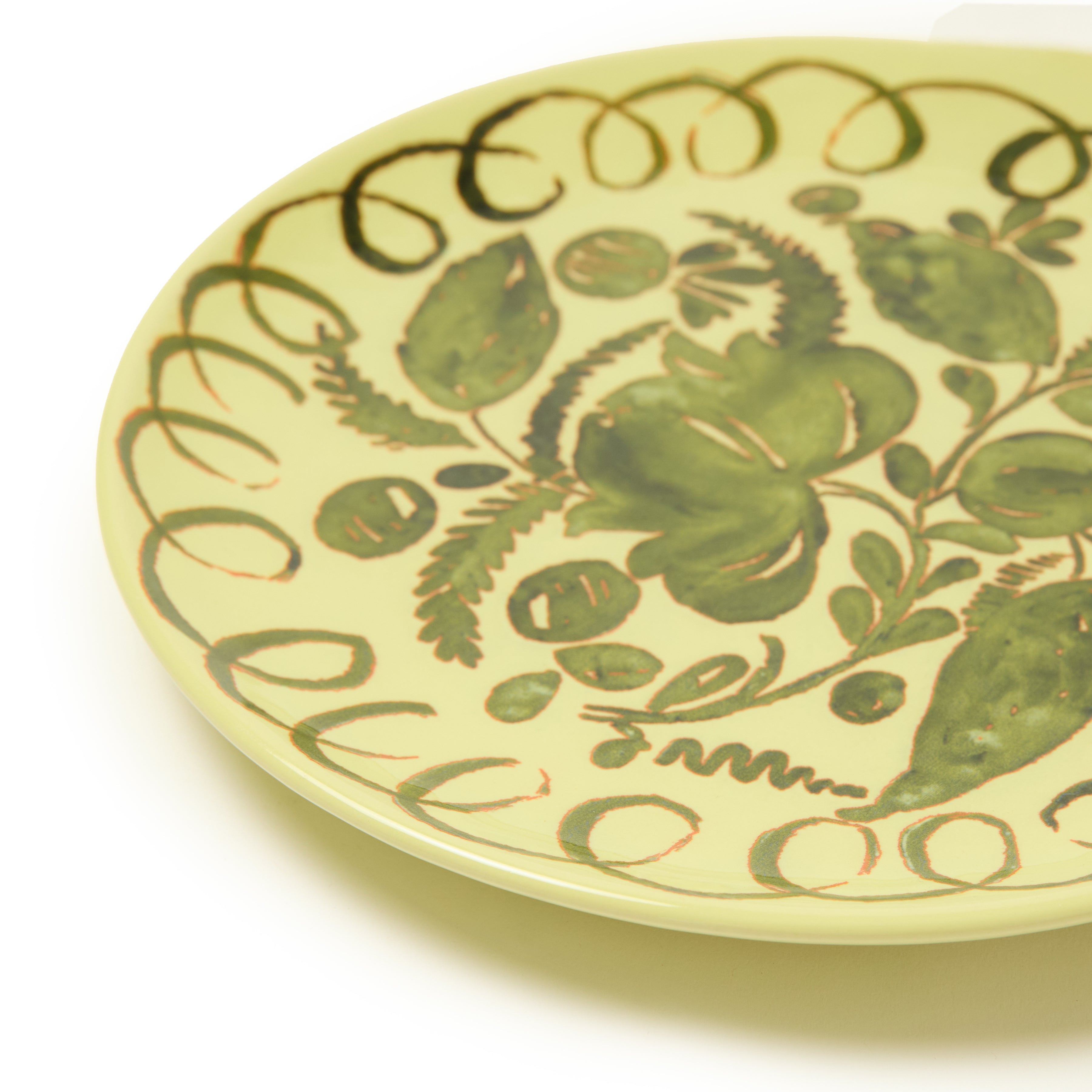 couleur-nature-amalfi-assiette-dessert-c-ramique-vert-lime-23-cm image 3
