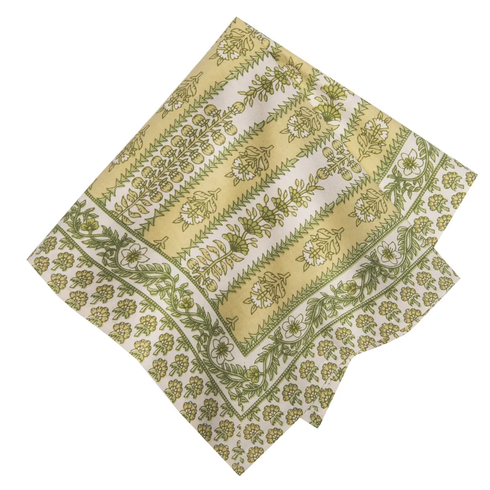 couleur-nature-avignon-pistache-serviette-coton-motif-lot-de-6 image 1