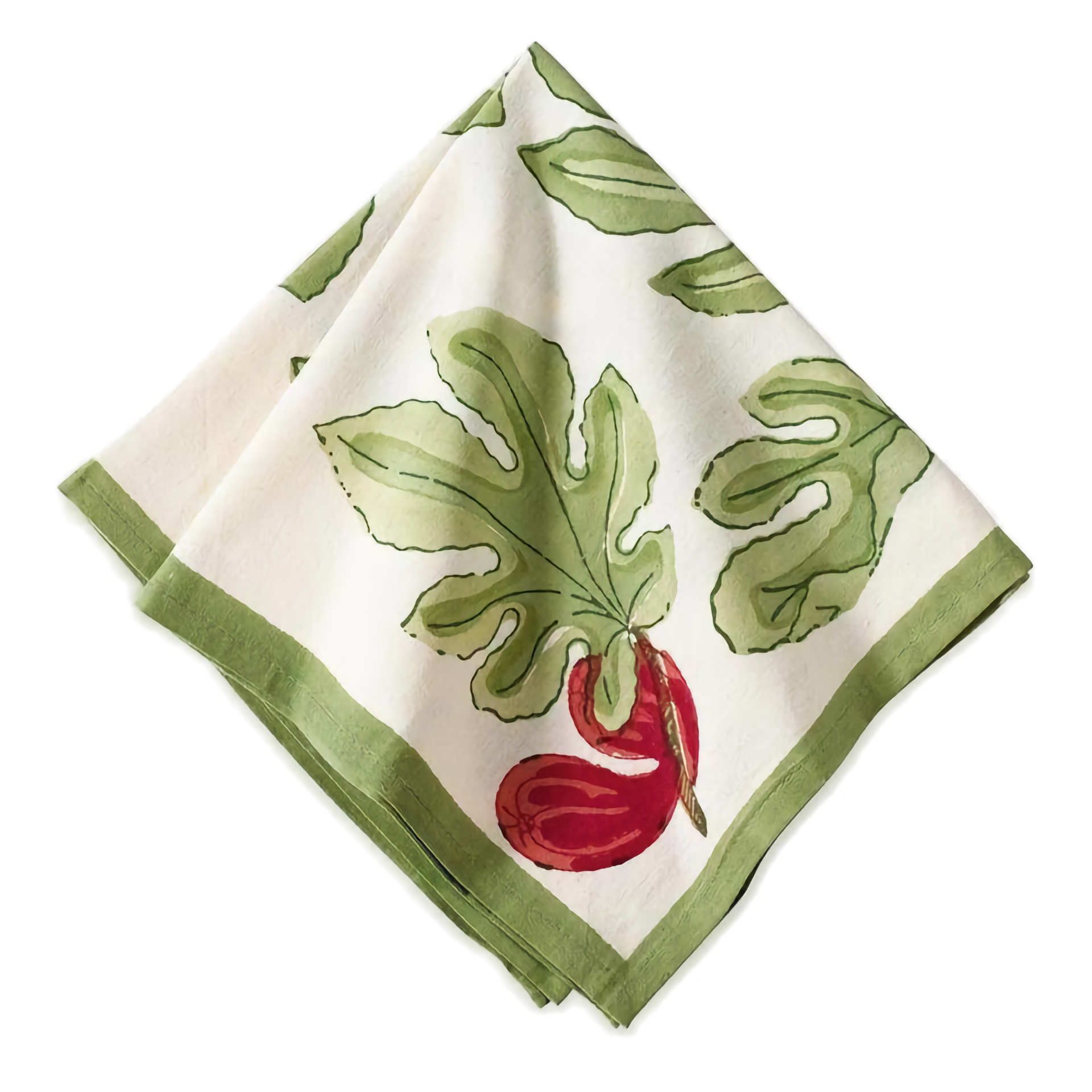 couleur-nature-fig-nappe-coton-rouge-vert-ivoire image 6